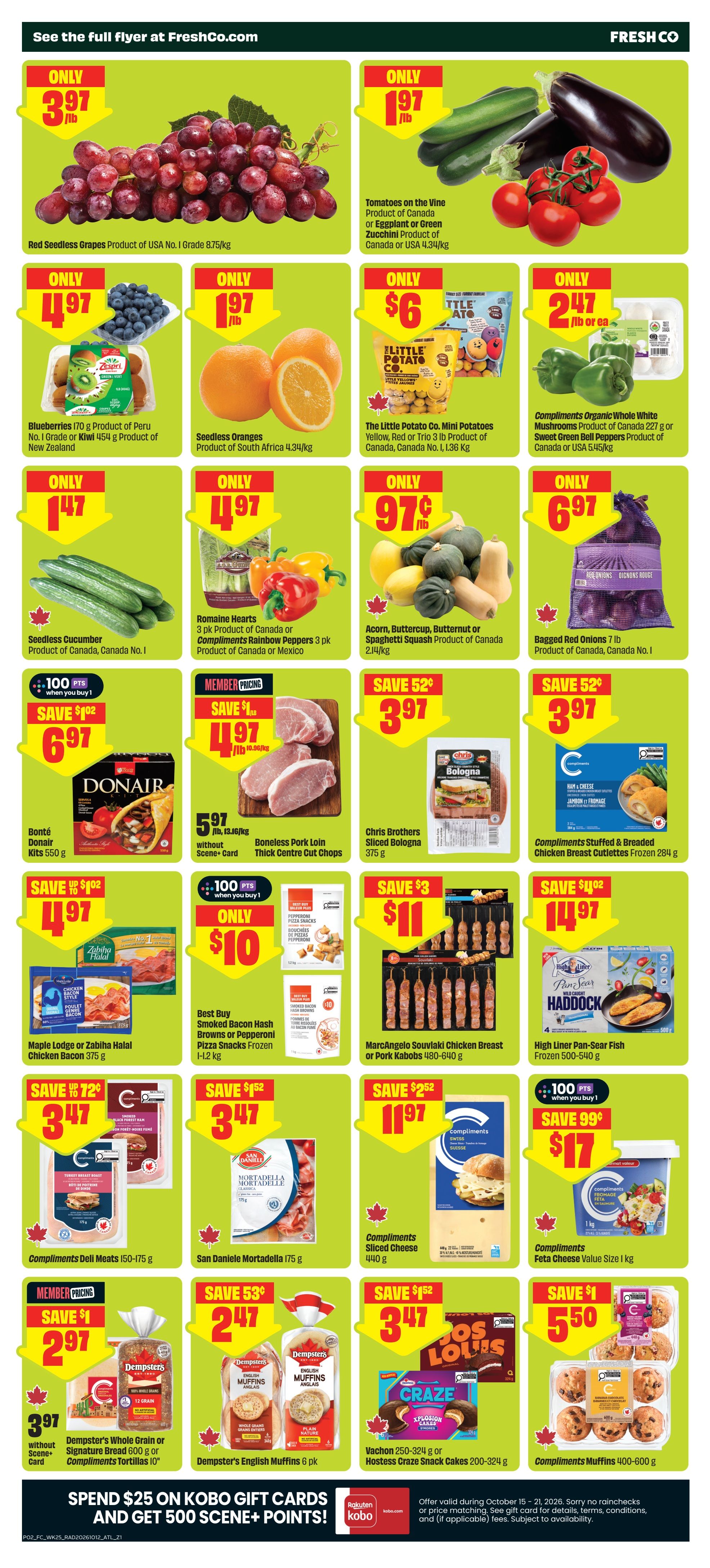 FreshCo (Atlantic) Flyer October 15 to 21