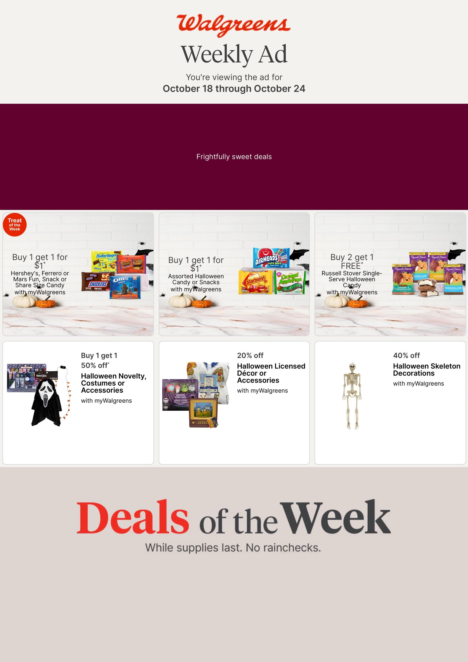 Walgreens (Honolulu-Makawao Area, HI) Weekly Ad October 18 - 24, 2026