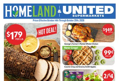 Homeland Stores (Ardmore and other locations, OK) Weekly Ad October 14 - 20, 2026