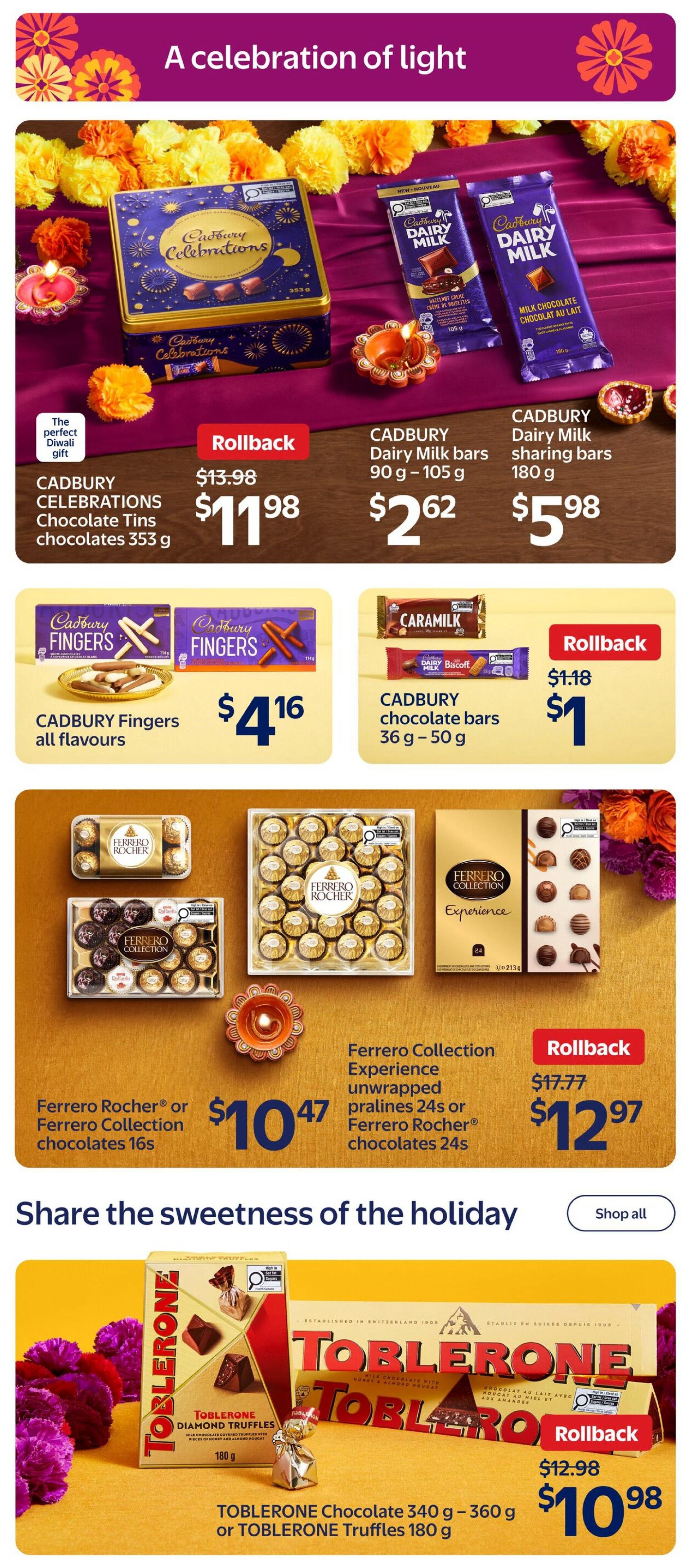 Walmart Diwali Flyer October 15 to November 11