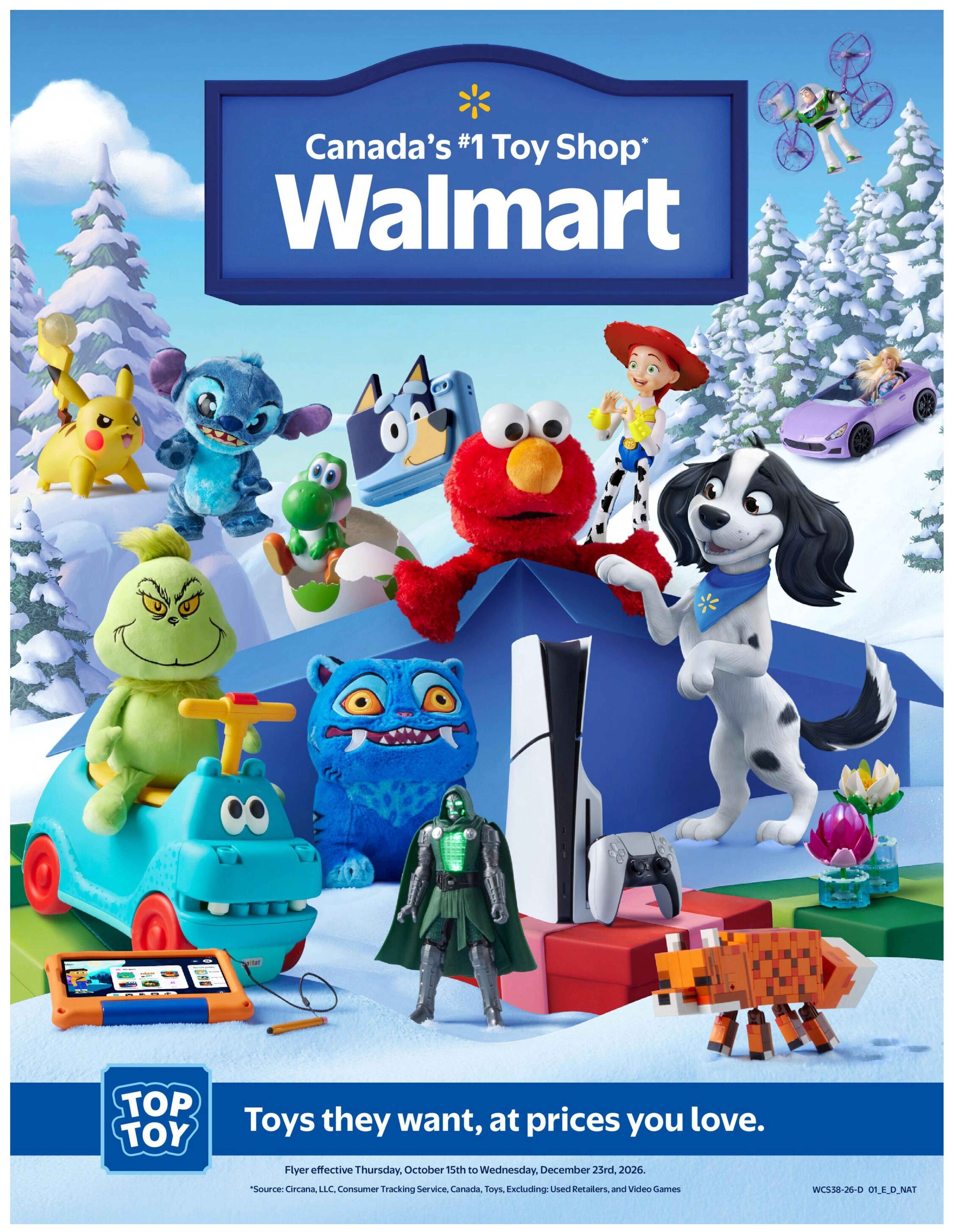 Walmart Toy Shop Flyer October 15 to December 23