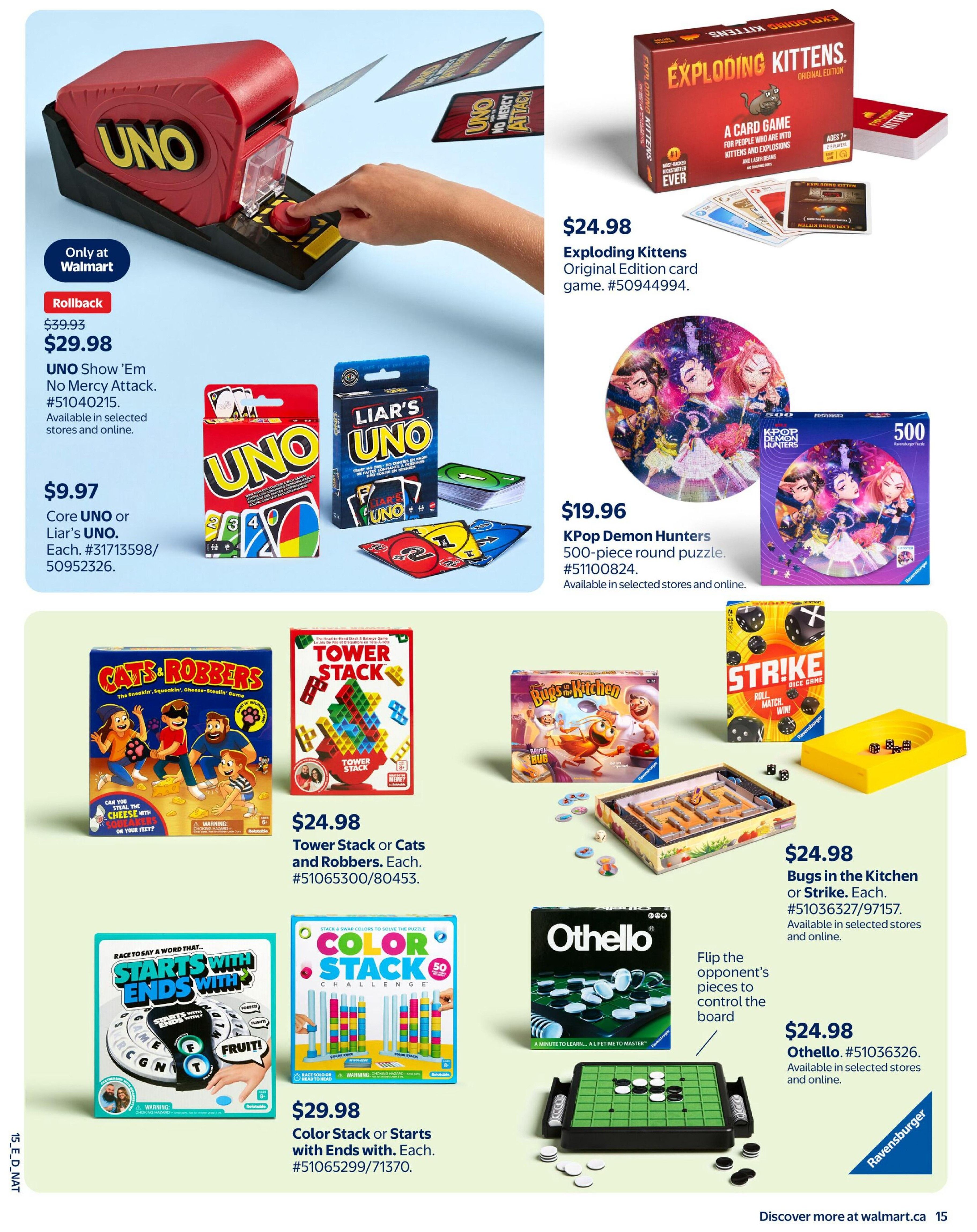 Walmart Toy Shop Flyer October 15 to December 23