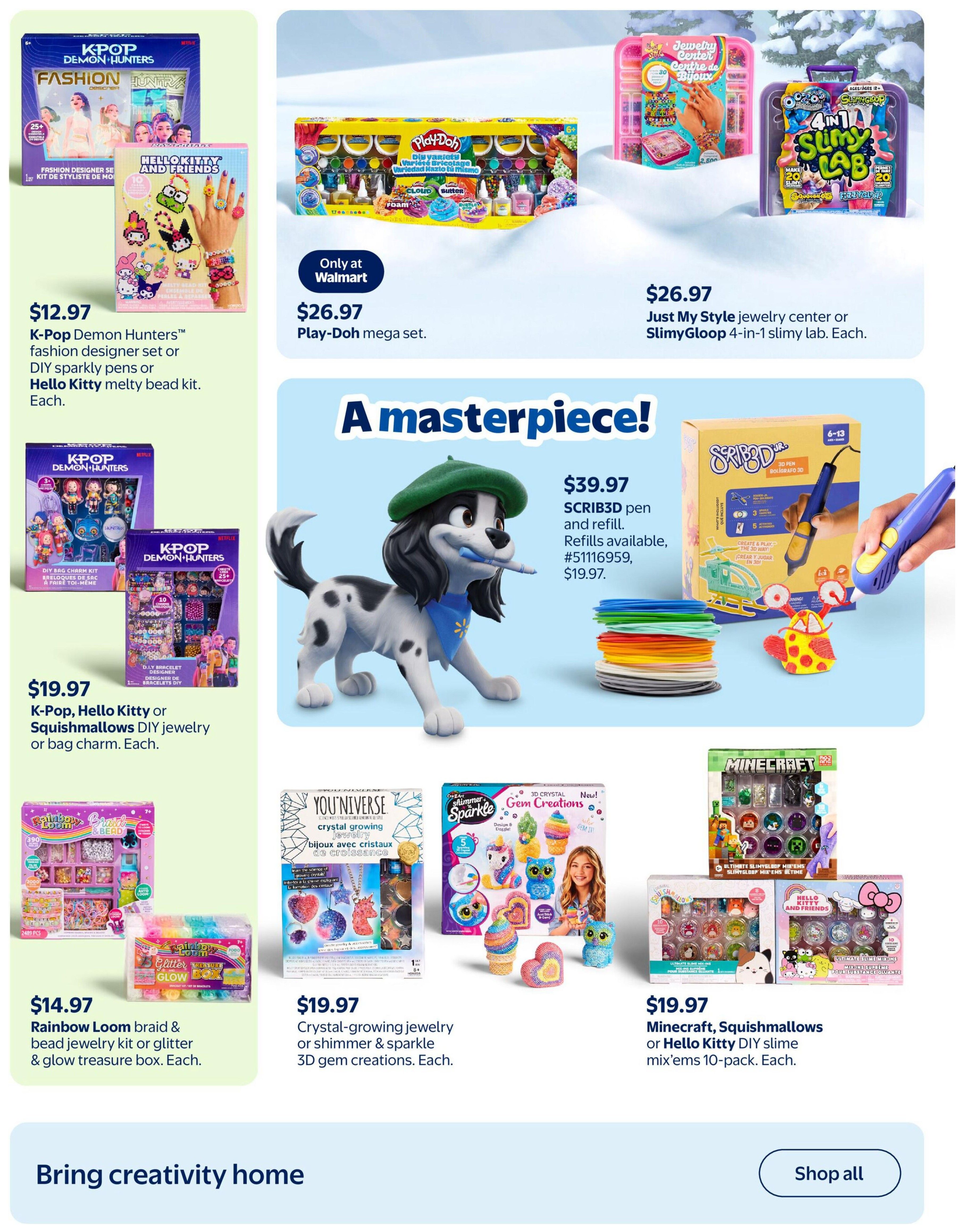 Walmart Toy Shop Flyer October 15 to December 23