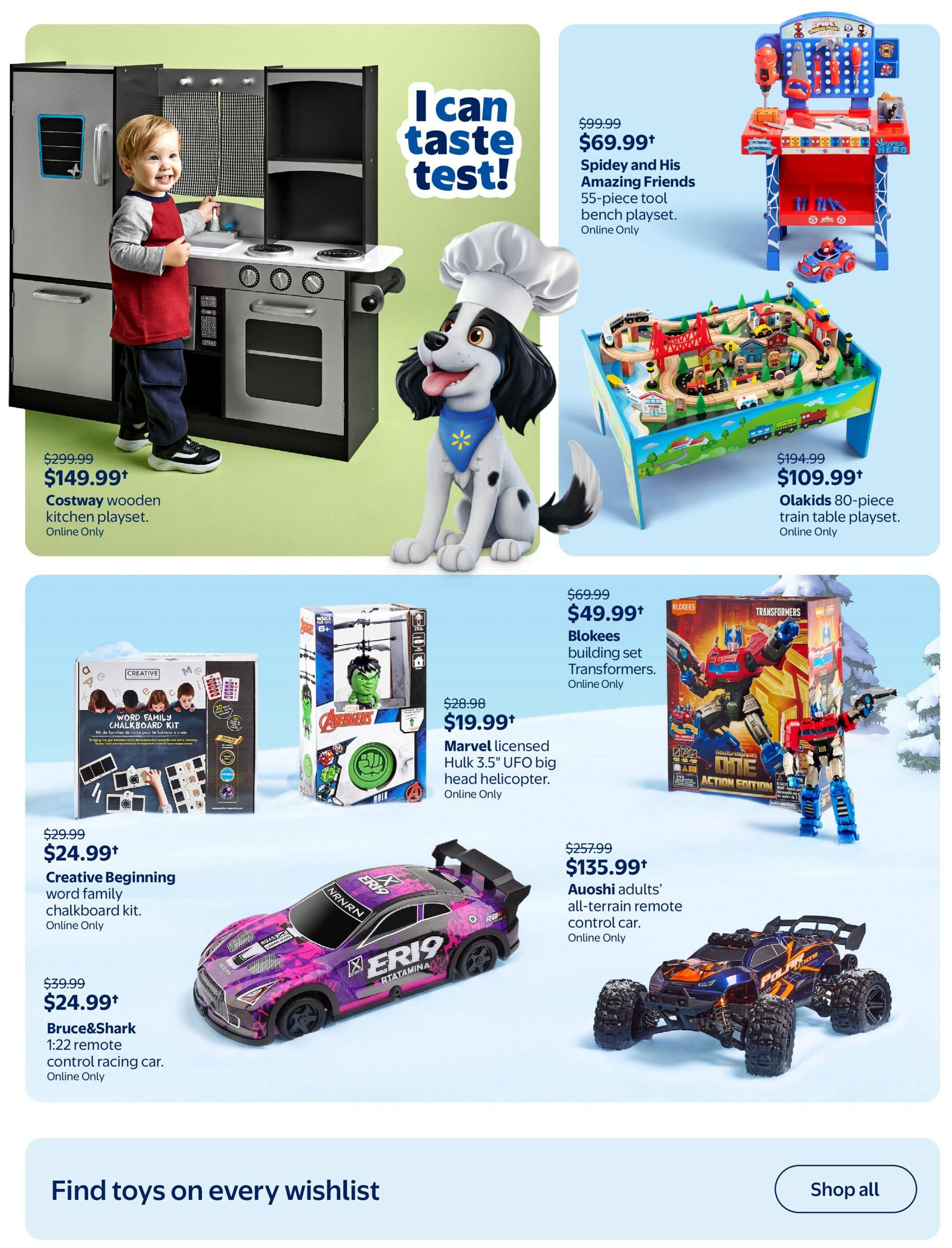 Walmart Toy Shop Flyer October 15 to December 23