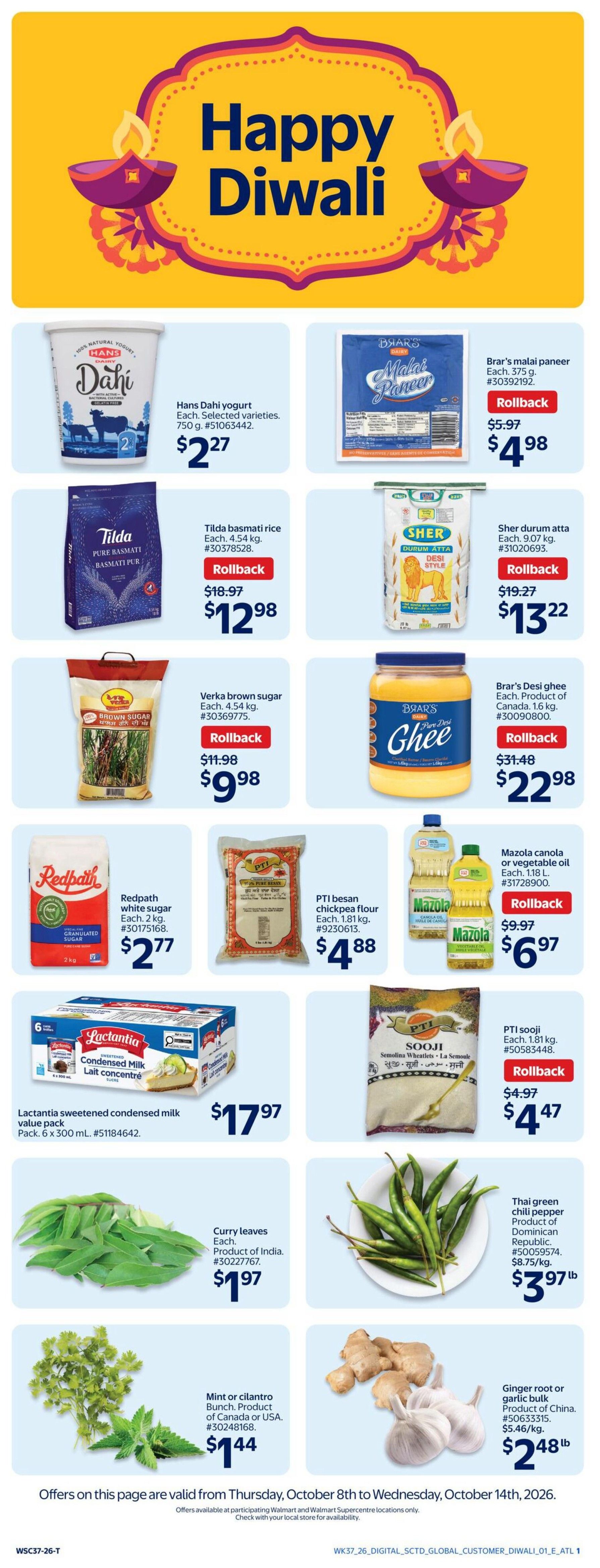 Walmart (Atlantic) Flyer October 15 to 21