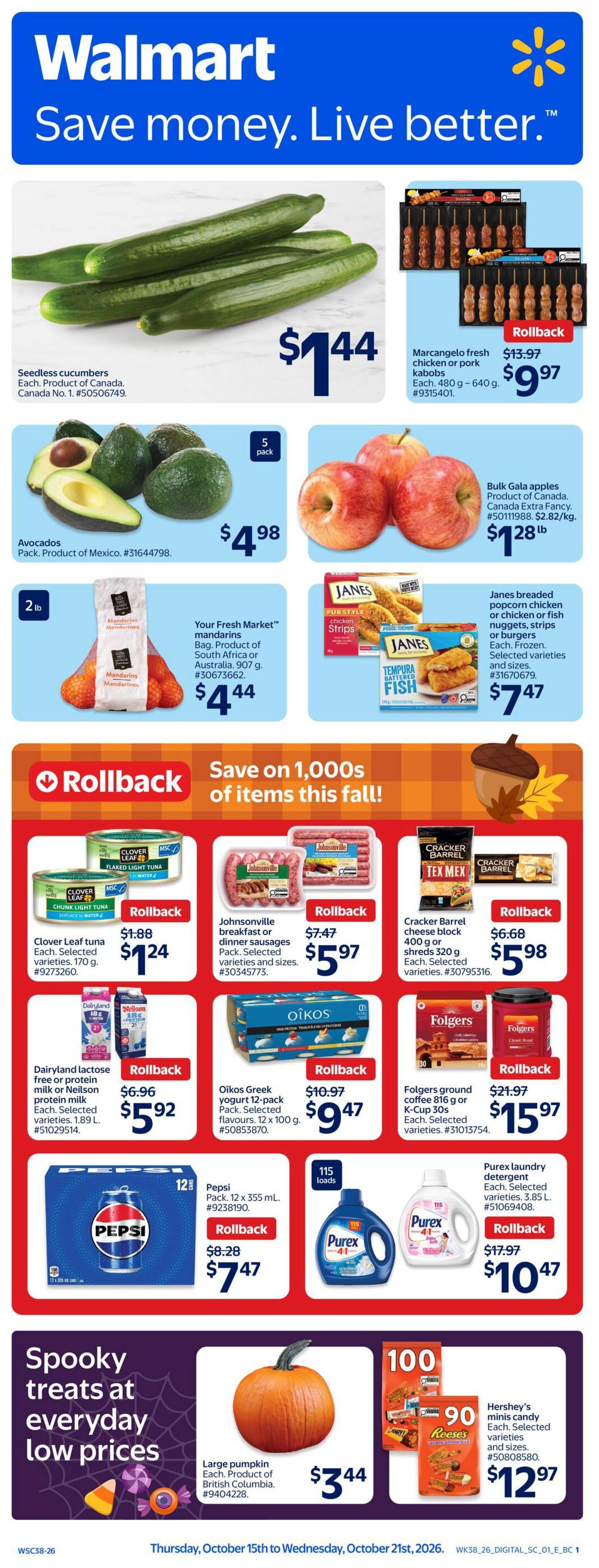 Walmart (West) Flyer October 15 to 21