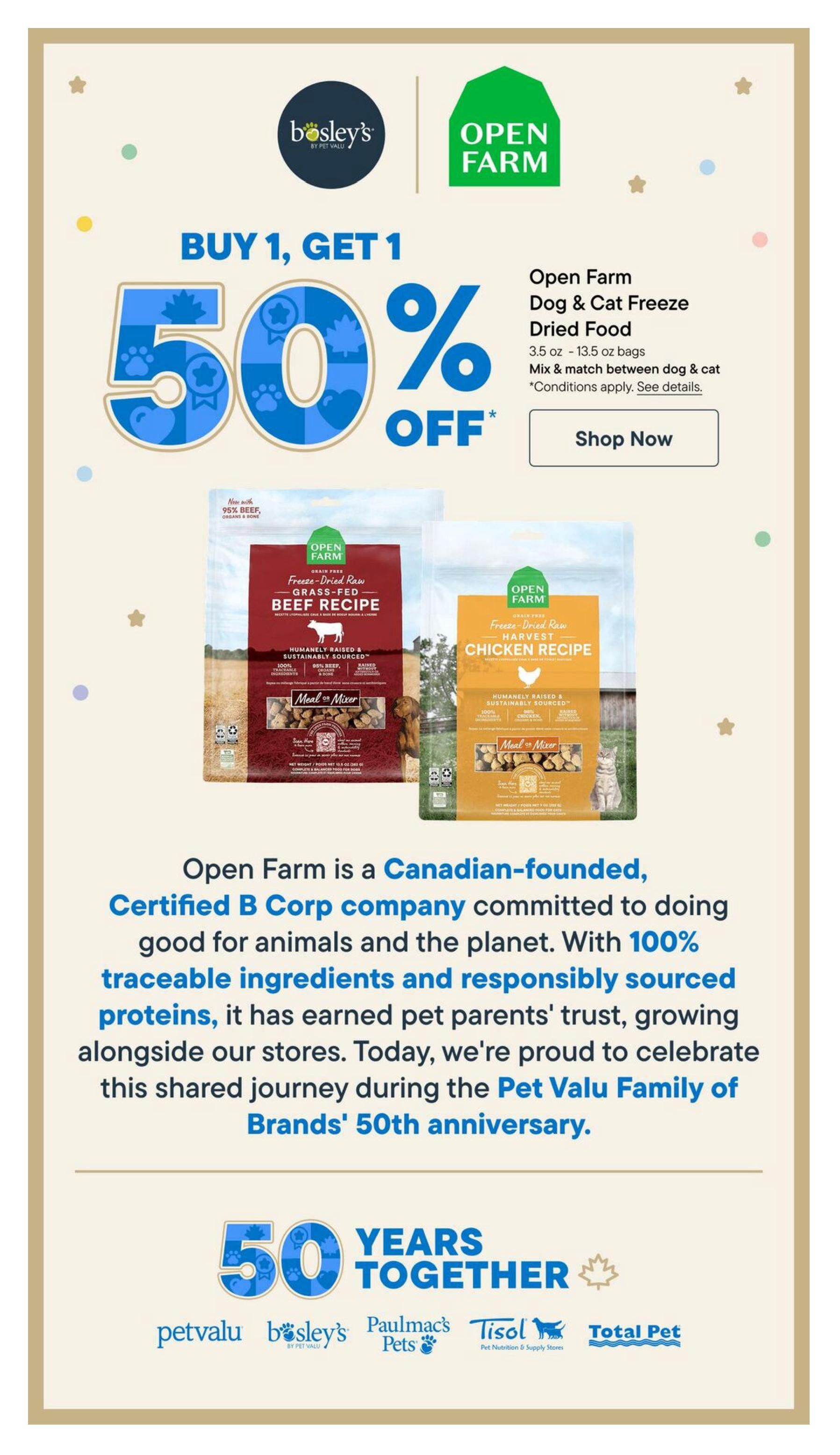 Bosley's by PetValu Flyer October 15 to 28