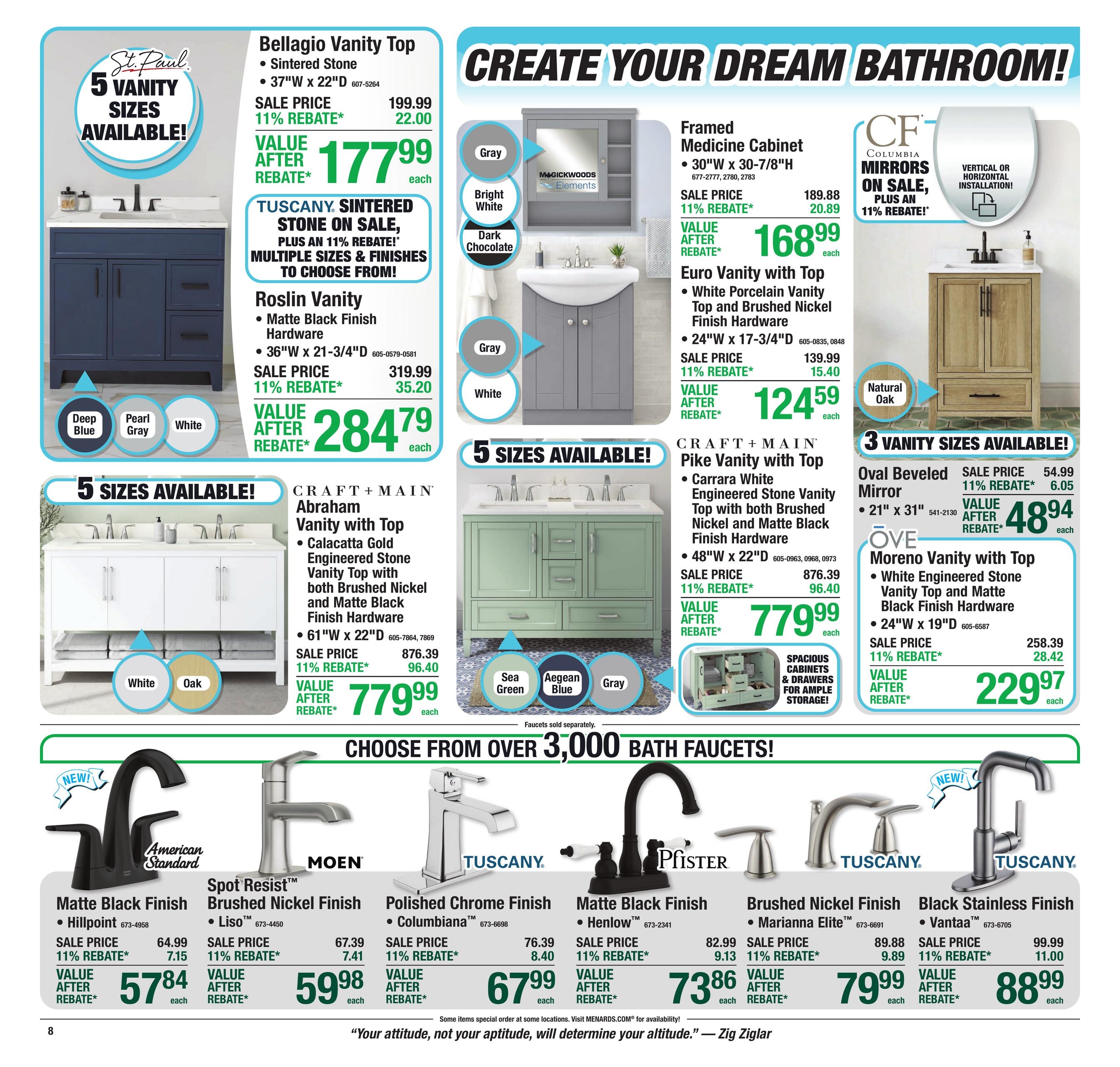 Menards (Brookville Area, IN) 11% Rebate Sale Weekly Ad October 14 - 25, 2026