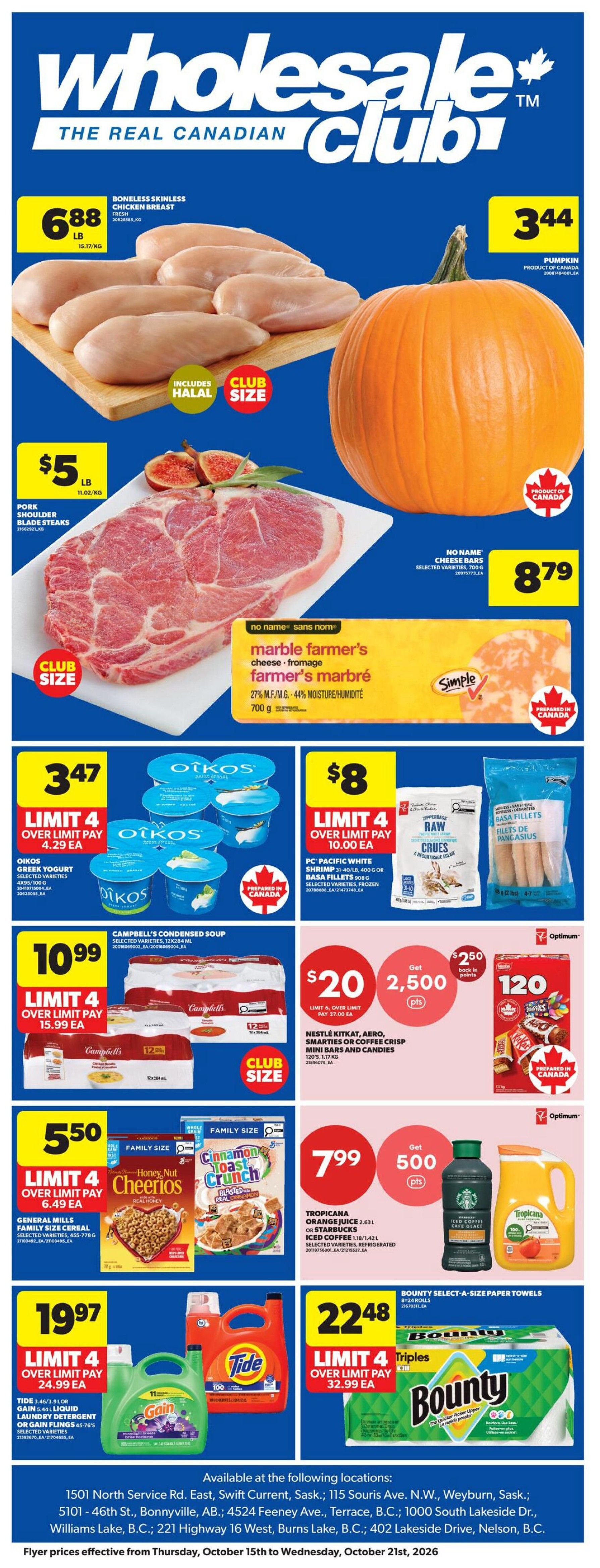 Real Canadian Wholesale Club Flyer October 15 to 21