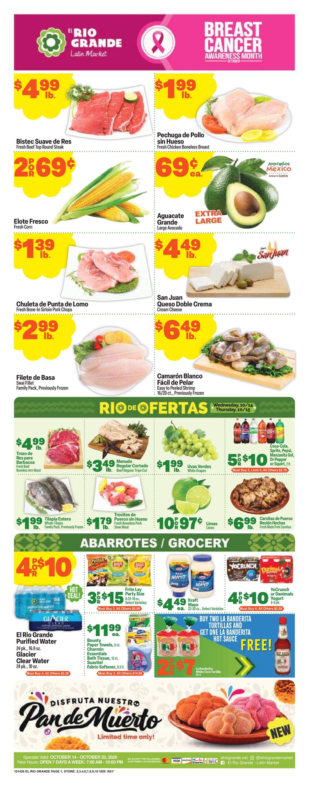 El Rio Grande (Carrollton Area, TX) Weekly Ad October 14 - 20, 2026