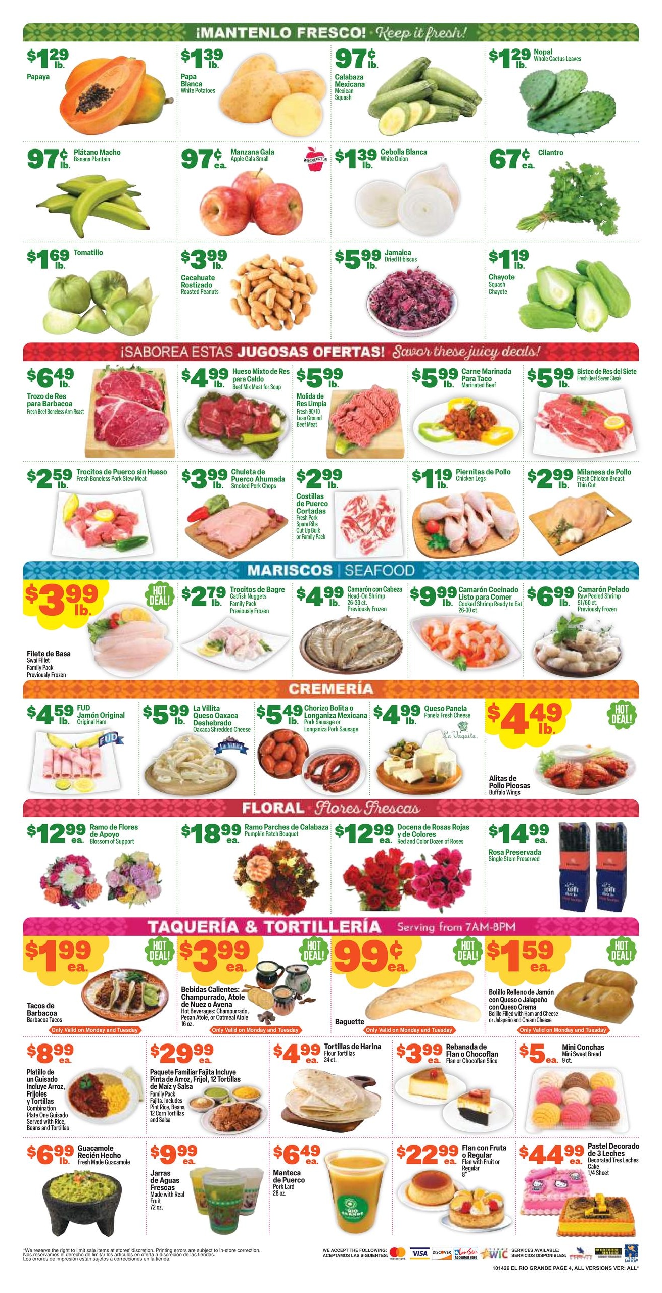 El Rio Grande (Carrollton Area, TX) Weekly Ad October 14 - 20, 2026