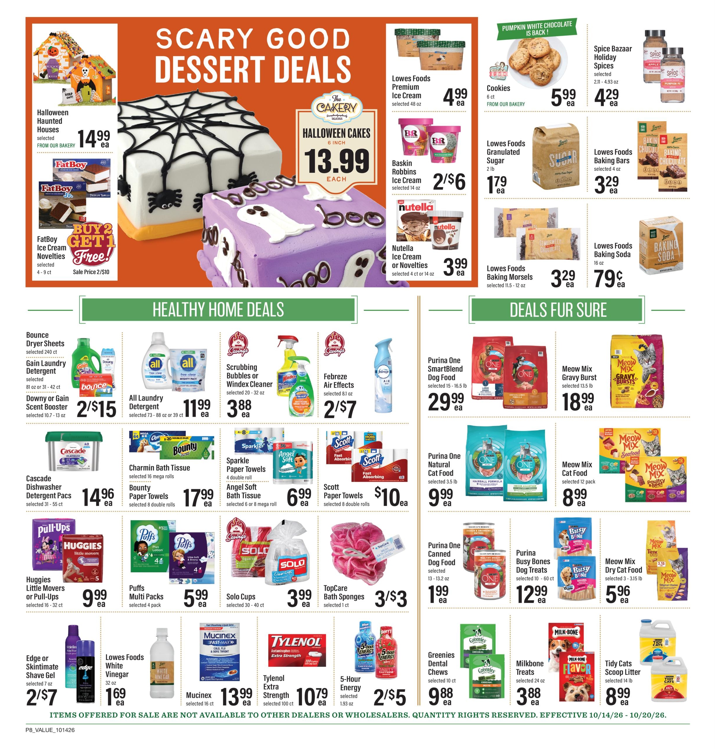 Lowes Foods (Augusta Area, GA) Weekly Ad October 14 - 20, 2026