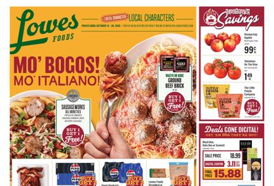 Lowes Foods (Chester-Richburg Area, SC) Weekly Ad October 14 - 20, 2026