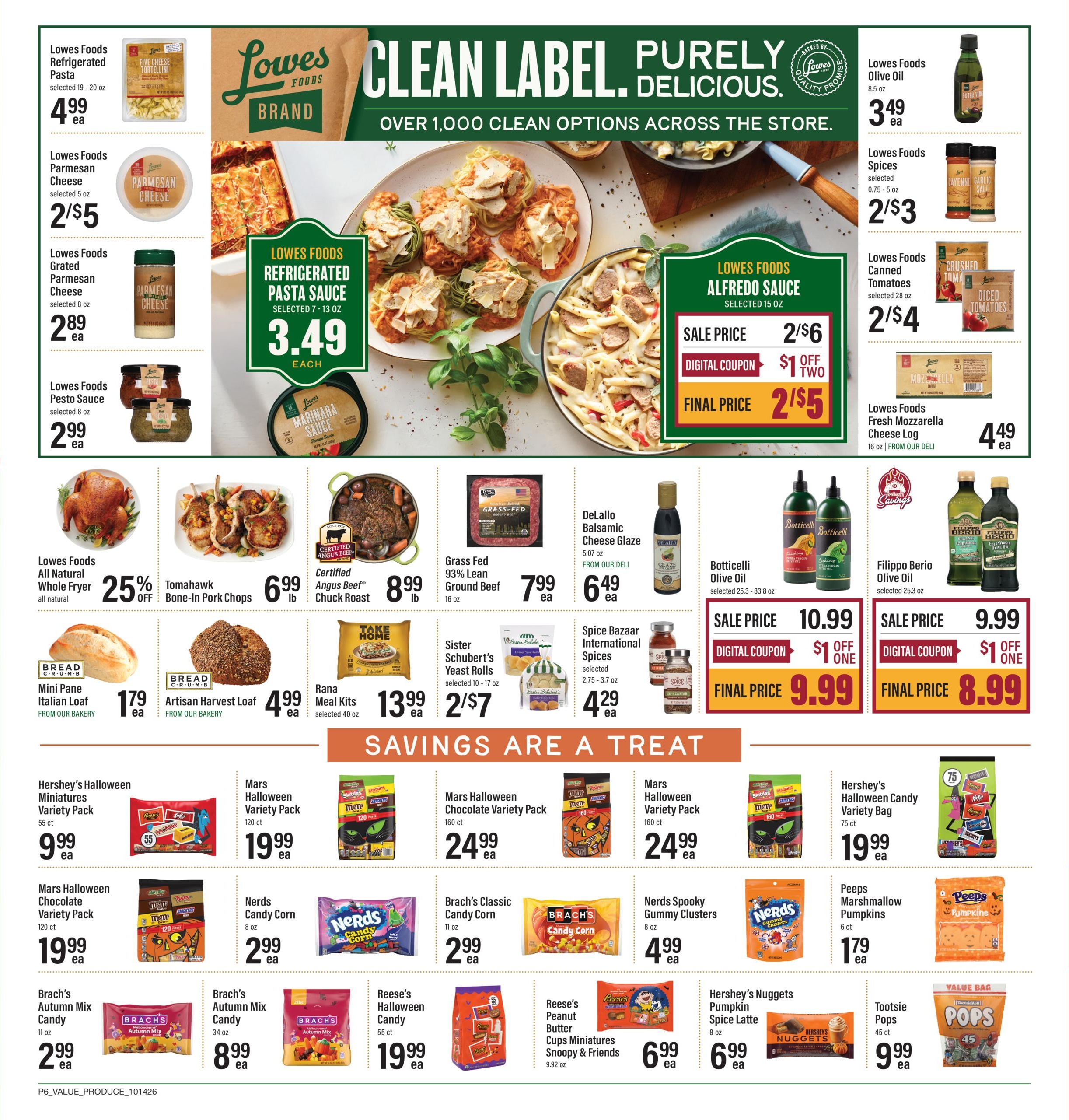 Lowes Foods (Chester-Richburg Area, SC) Weekly Ad October 14 - 20, 2026