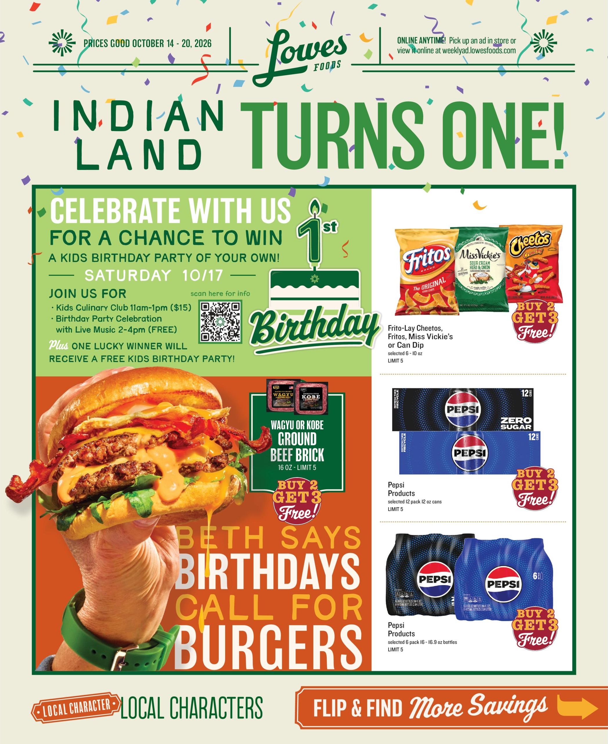 Lowes Foods (Chester-Richburg Area, SC) Weekly Ad October 14 - 20, 2026