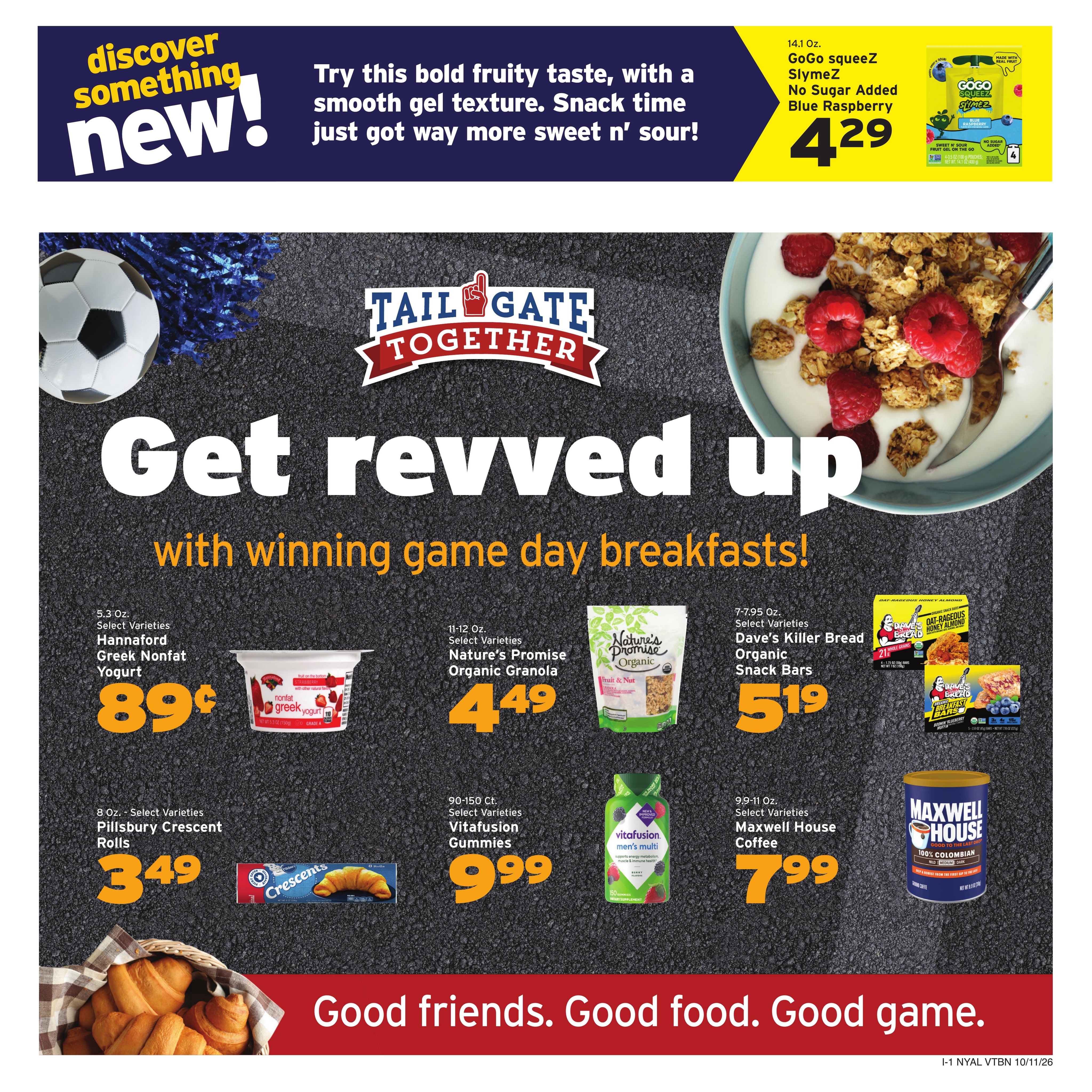 Hannaford (Hoosick Area, NY) Week 42 Flyer for Flipp Weekly Ad October 11 - 17, 2026