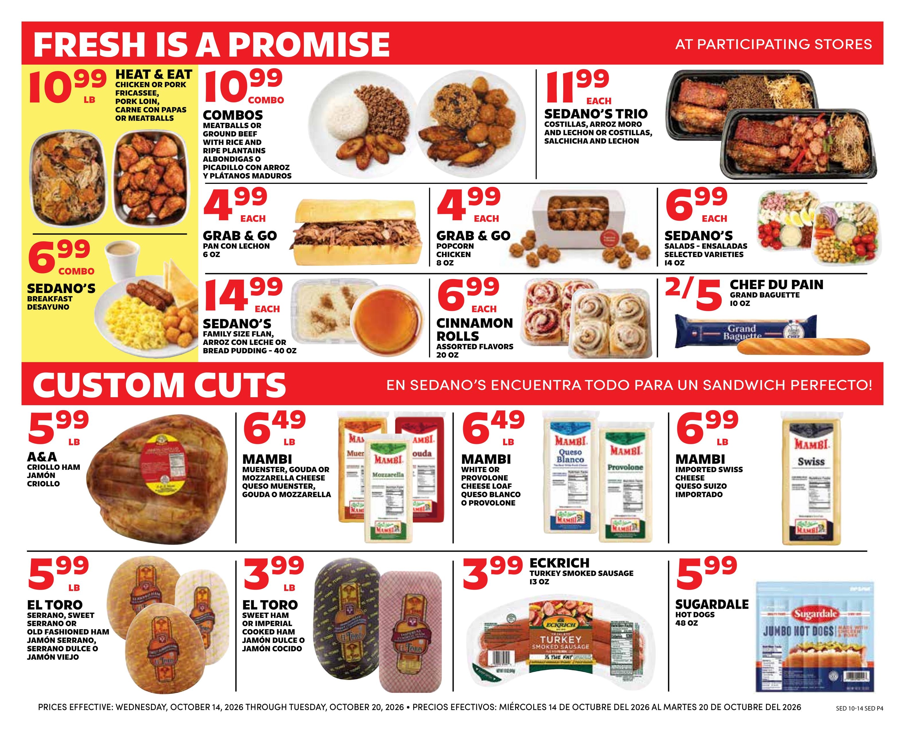 Sedano's (Davie Area, FL) Weekly Ad October 14 - 20, 2026