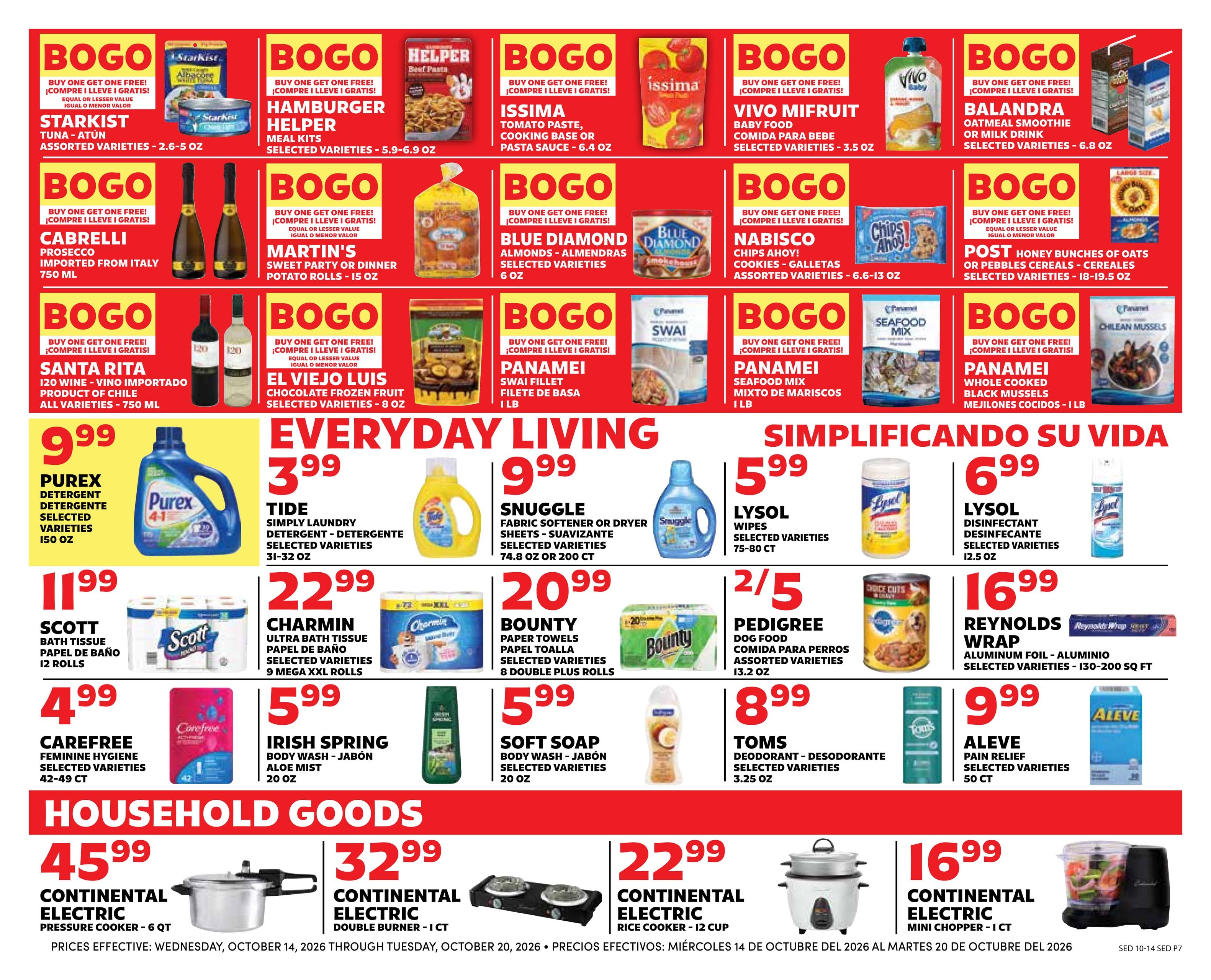Sedano's (Orlando Area, FL) Weekly Ad October 14 - 20, 2026