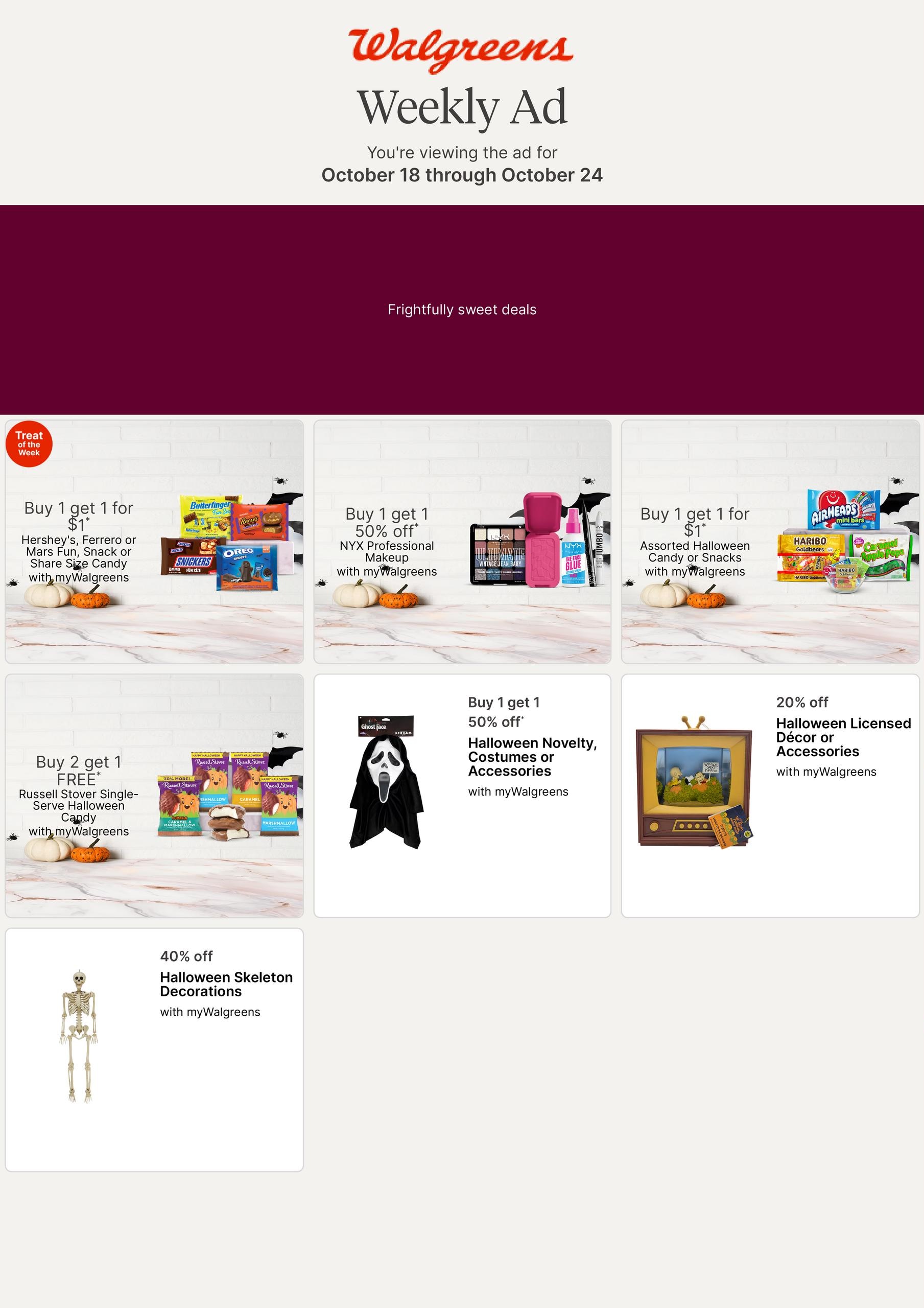 Walgreens (Beaumont Area, TX) Weekly Ad October 18 - 24, 2026