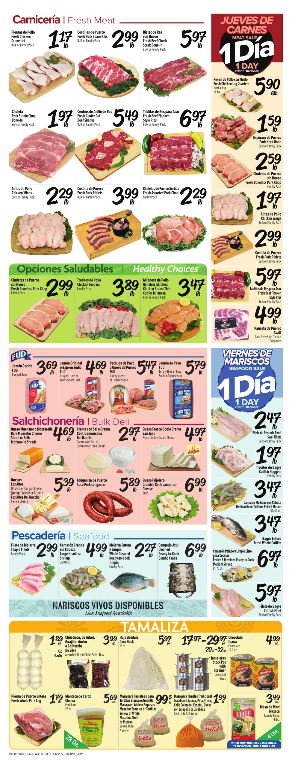 Fiesta Mart (Pasadena Area, TX) Weekly Ad October 14 - 20, 2026