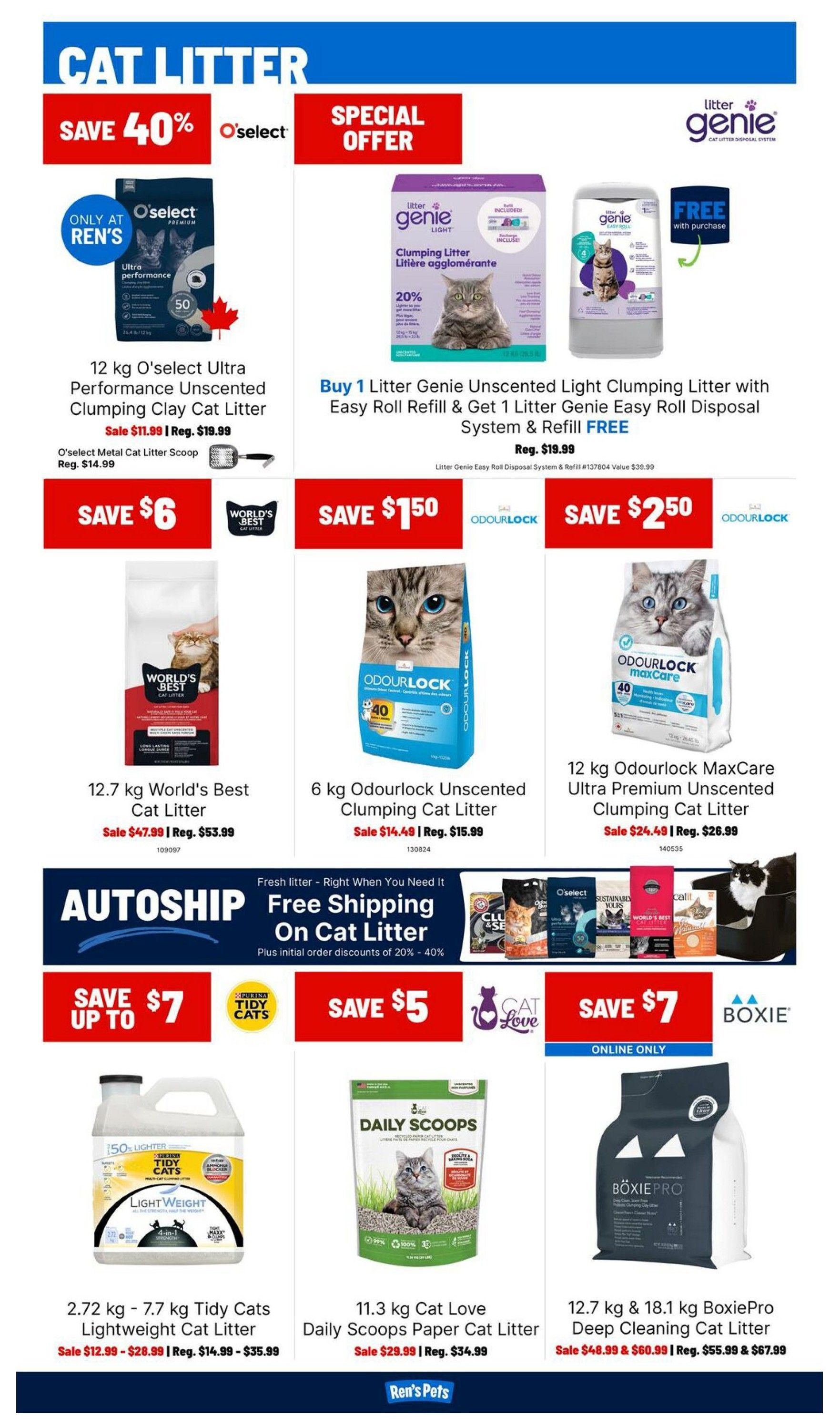 Ren's Pets Flyer October 15 to 21