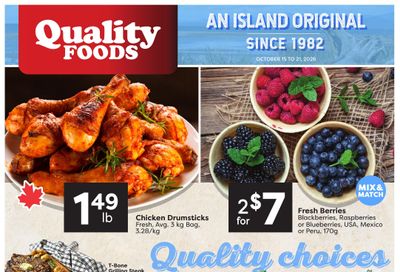 Quality Foods Flyer October 15 to 21
