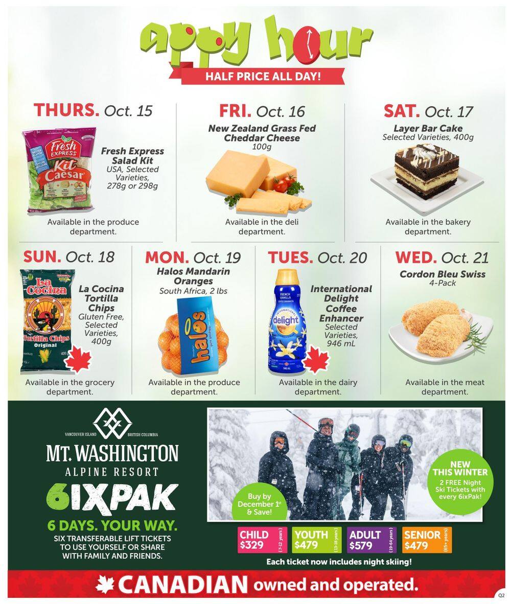 Quality Foods Flyer October 15 to 21