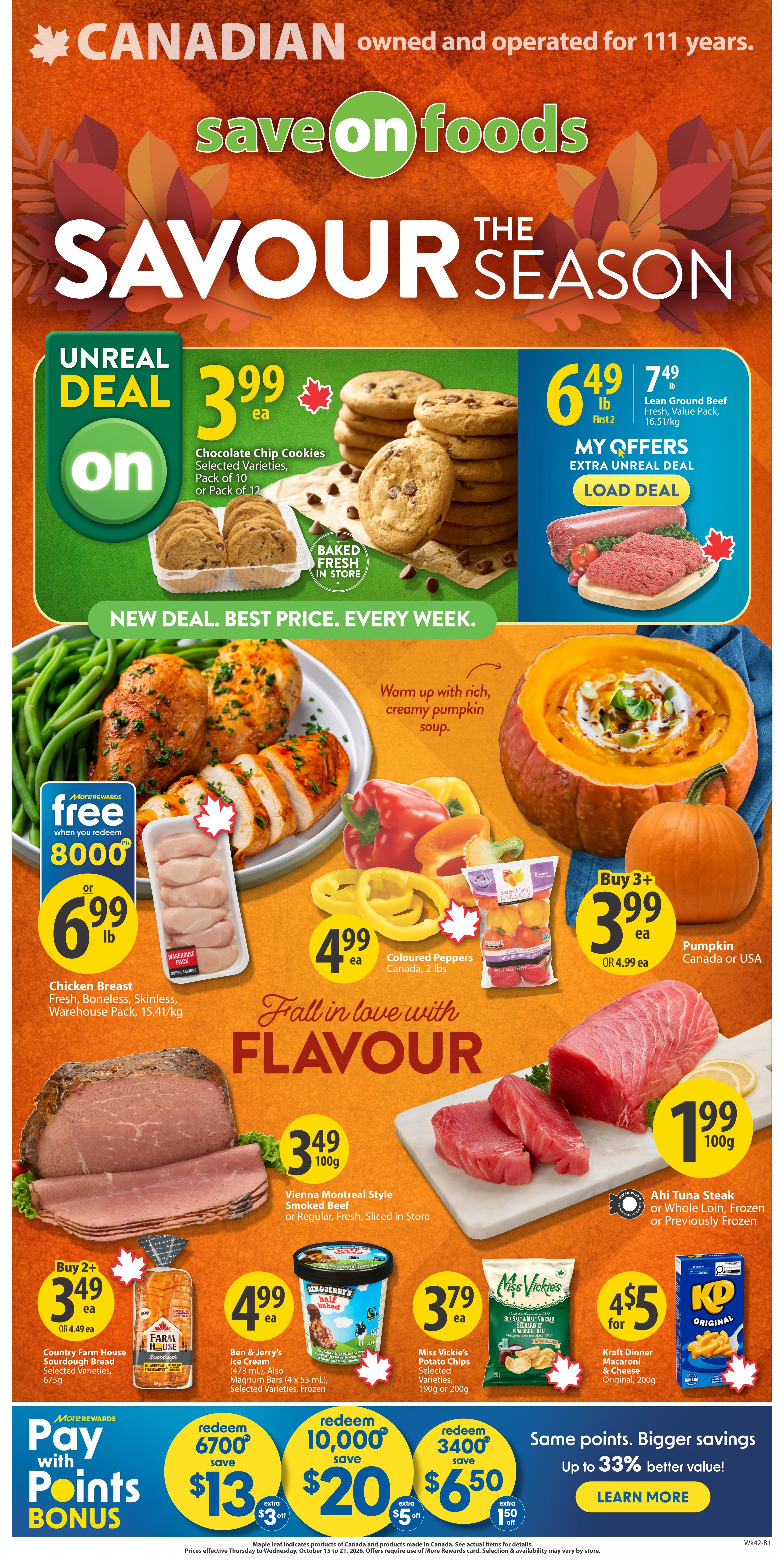 Save On Foods (AB) Flyer October 15 to 21