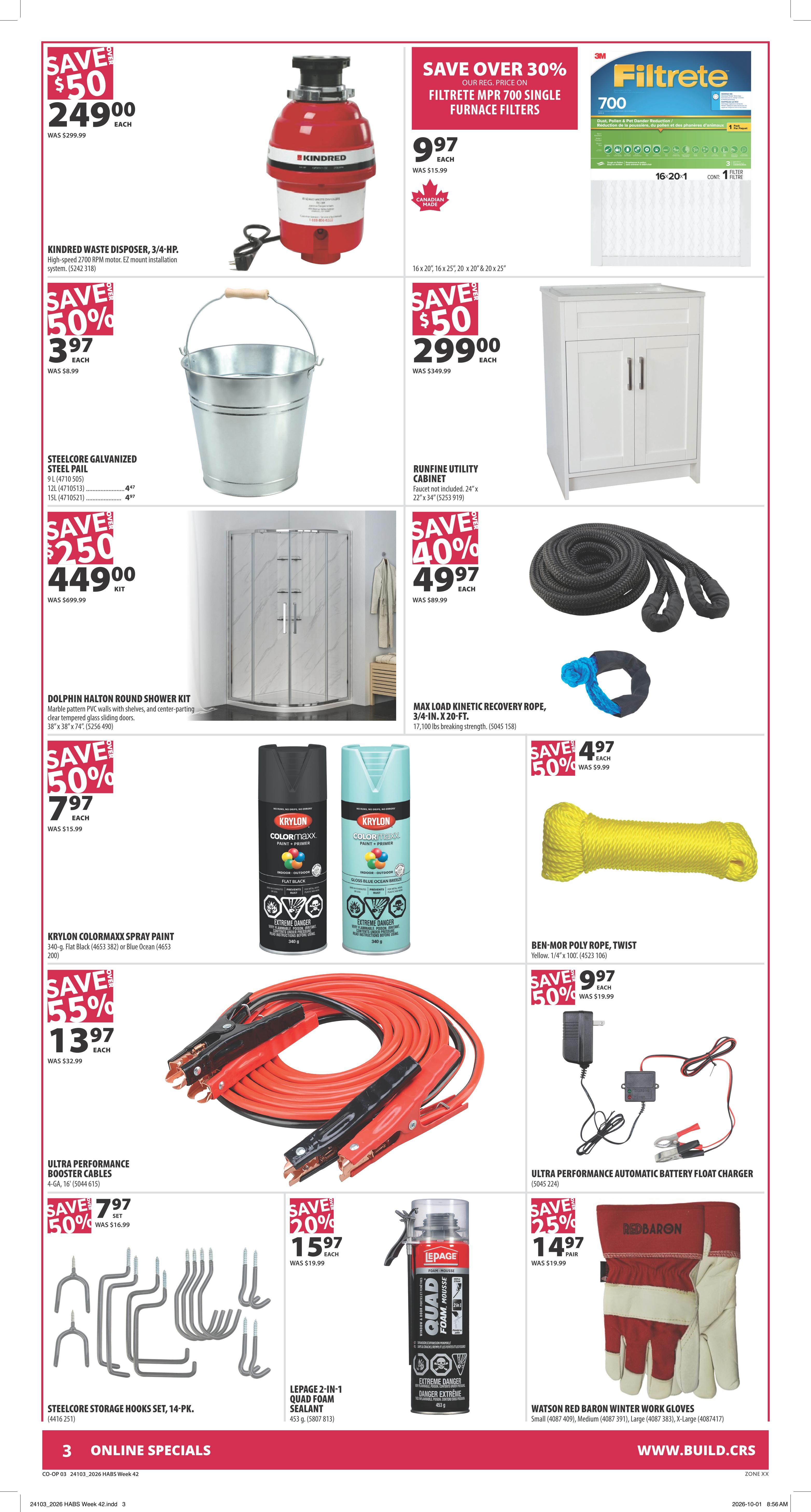 Co-op (West) Home Centre Flyer October 15 to 21