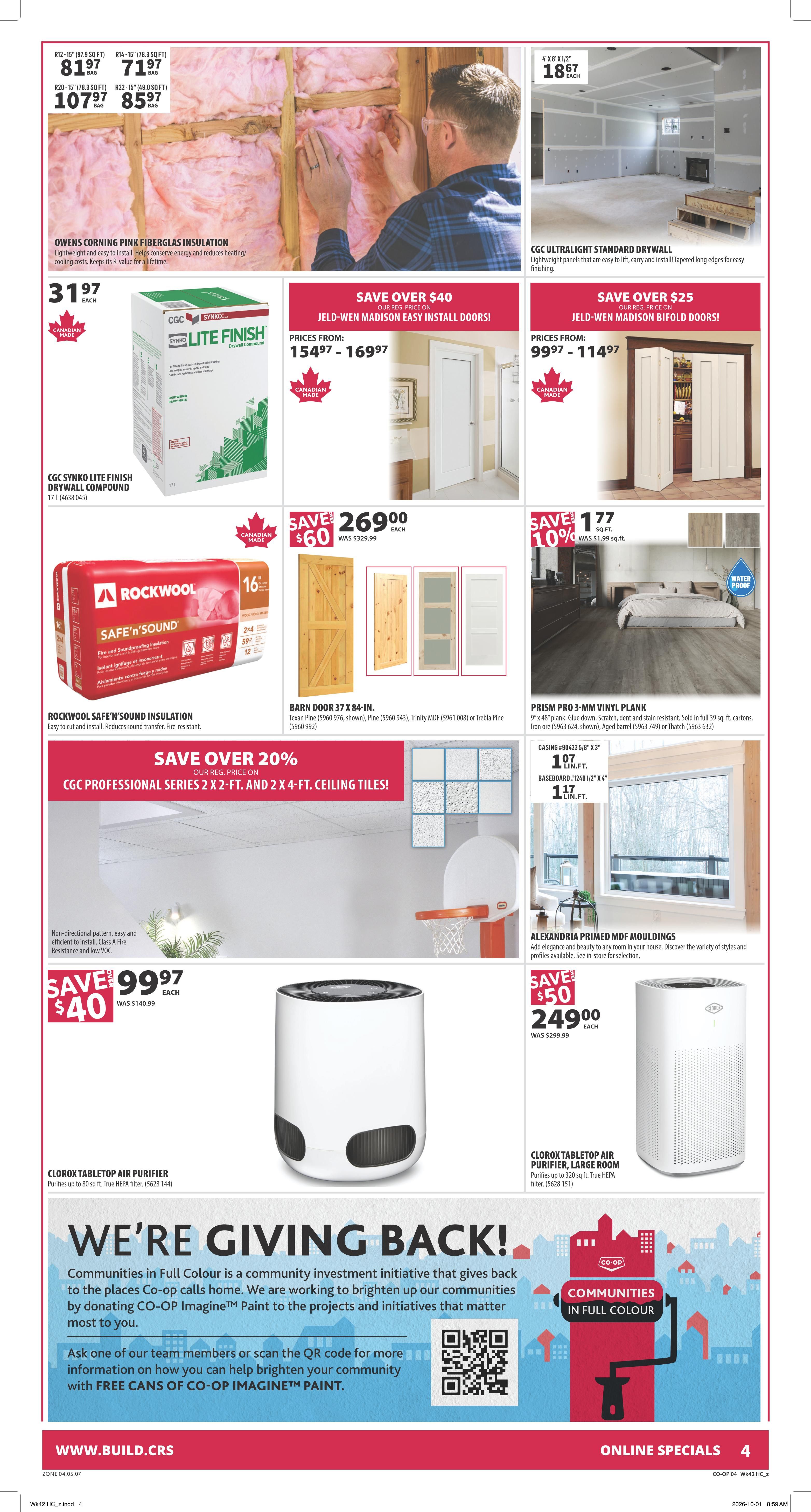 Co-op (West) Home Centre Flyer October 15 to 21