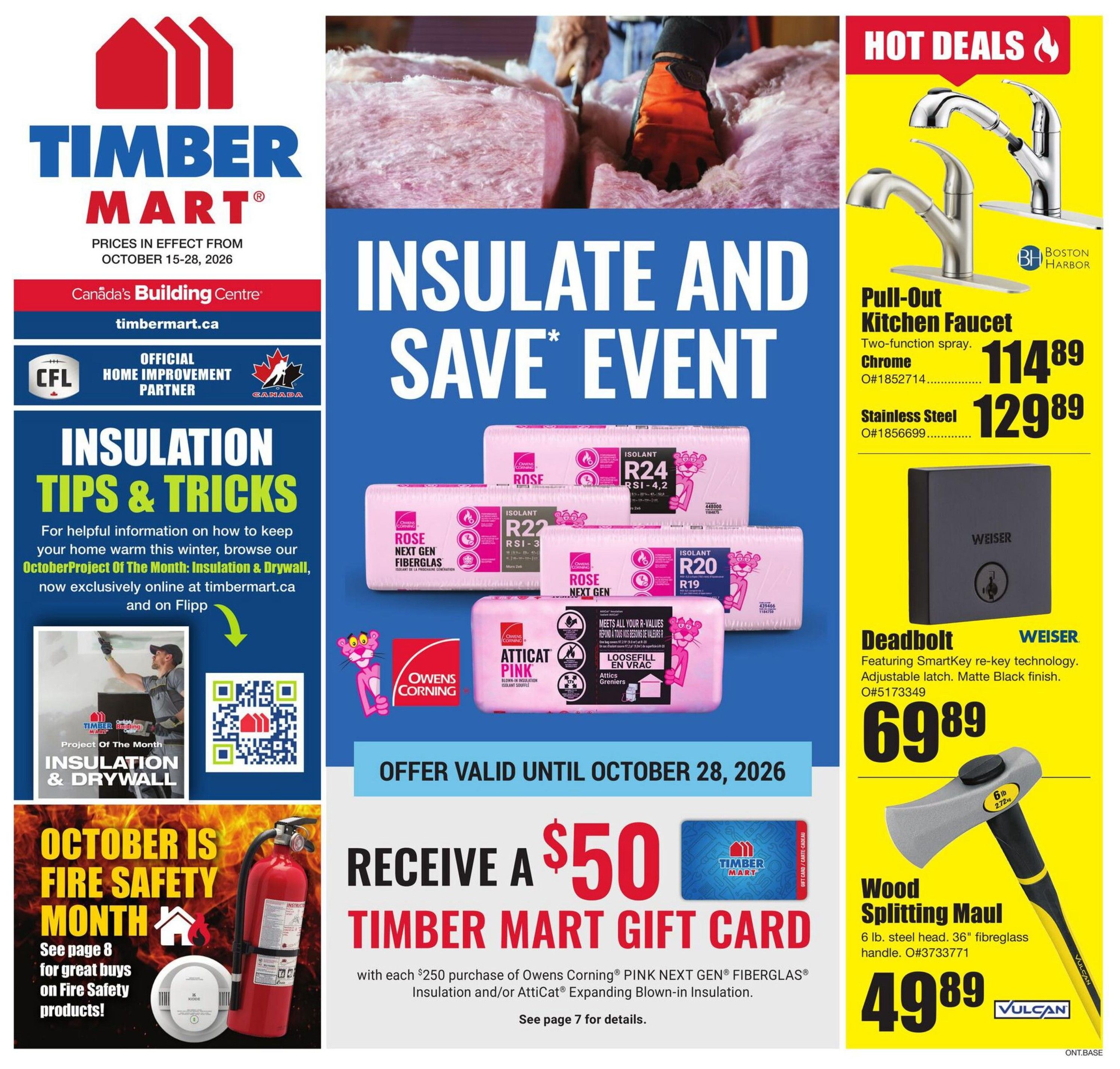 Timber Mart Flyer October 15 to 28