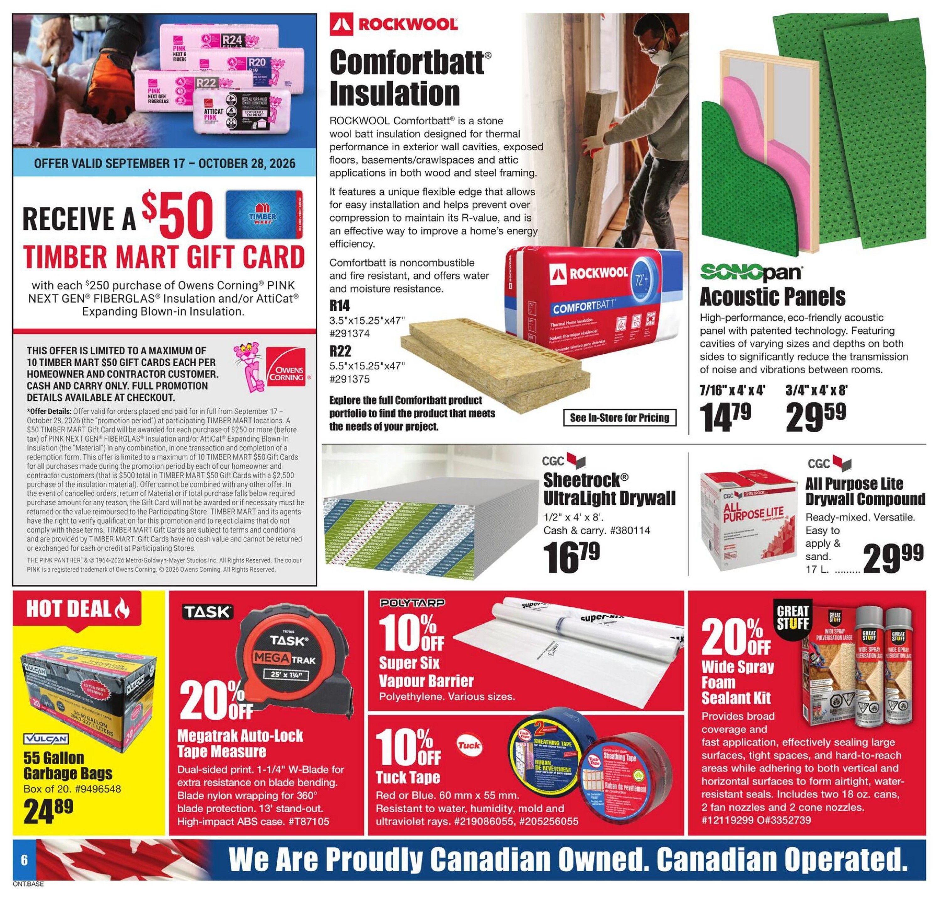 Timber Mart Flyer October 15 to 28
