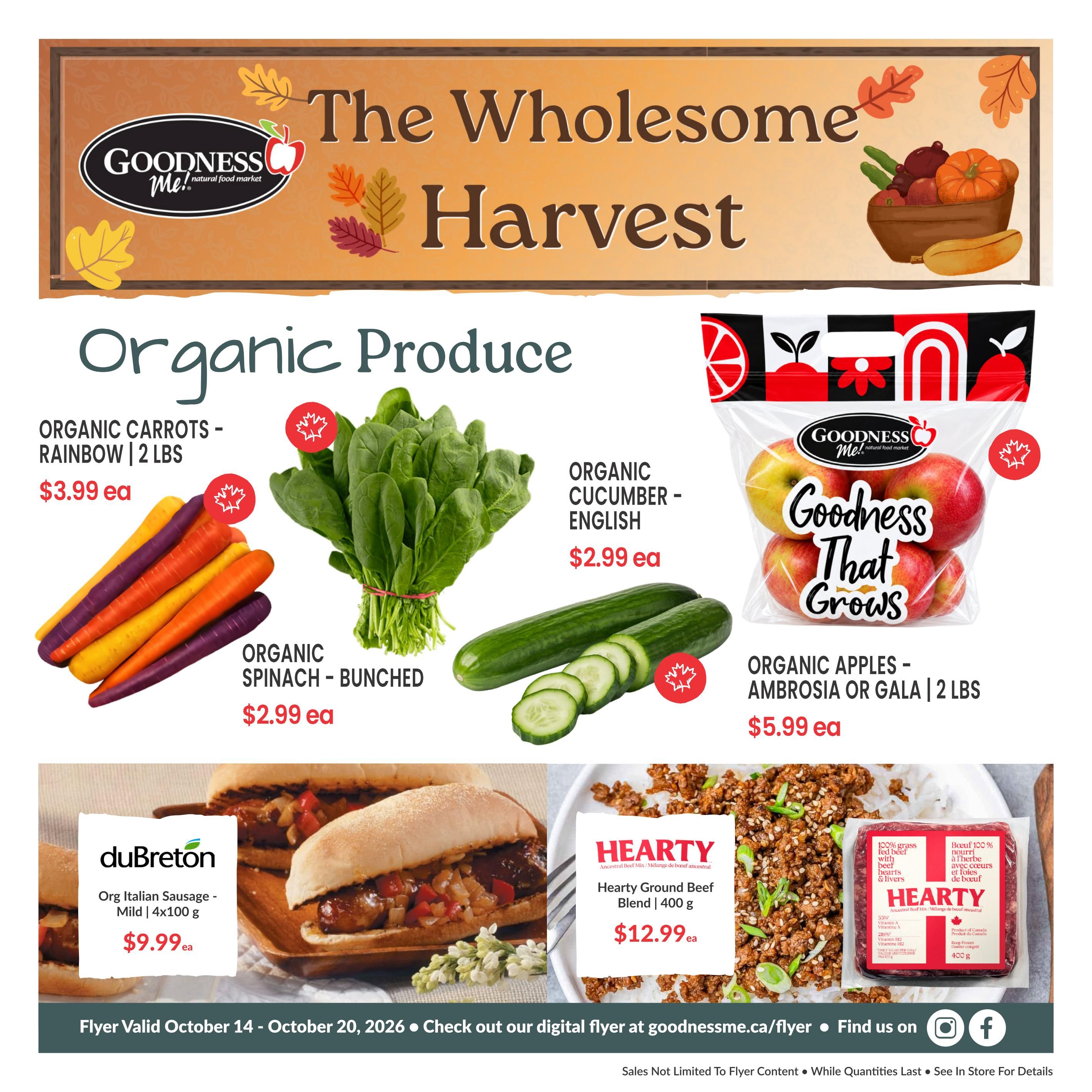 Goodness Me Flyer October 14 to 20