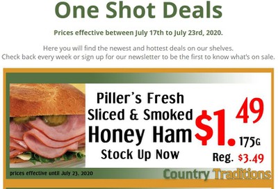 Country Traditions One-Shot Deals Flyer July 17 to 23