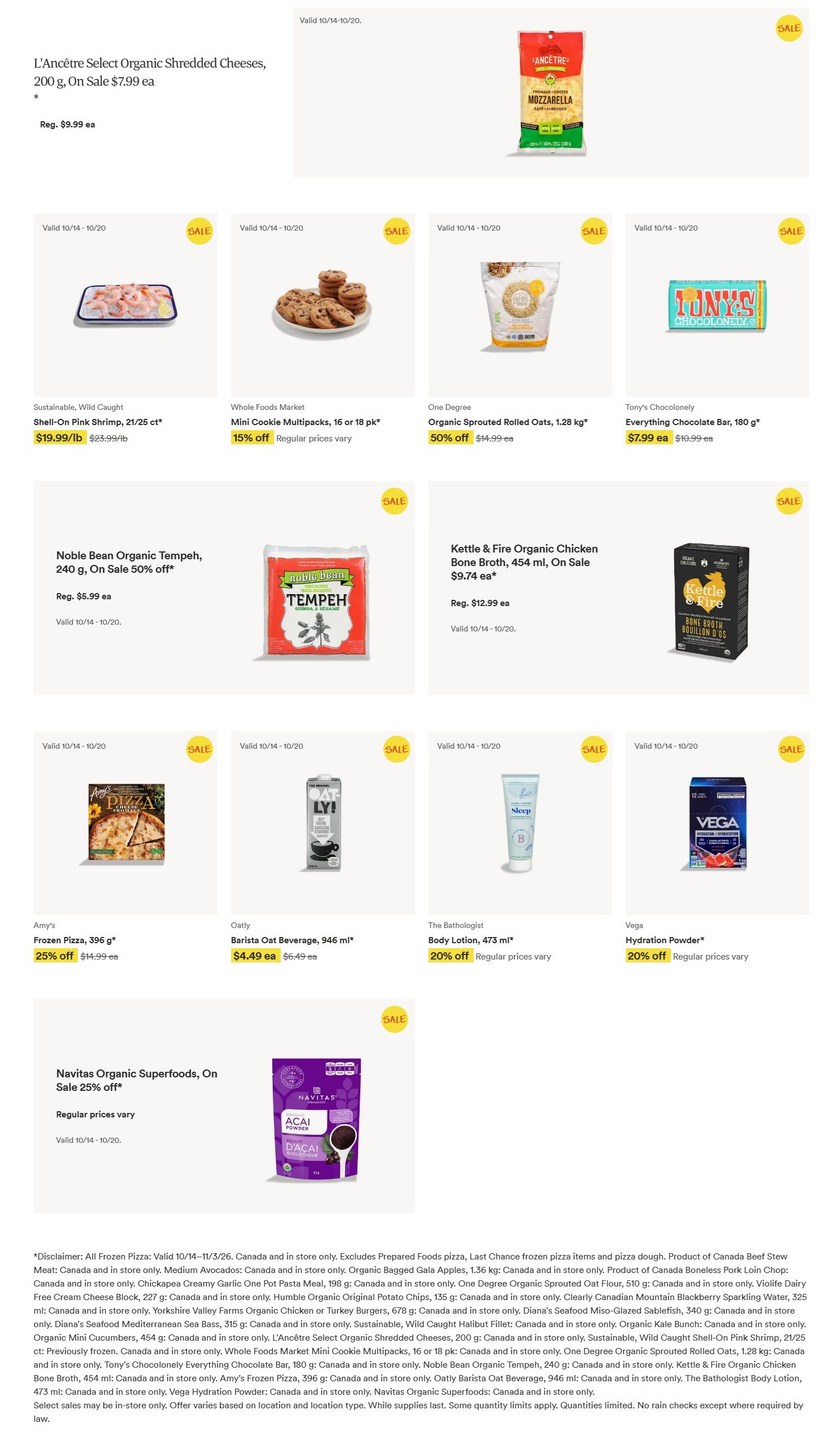 Whole Foods Market (ON) Flyer October 14 to 20