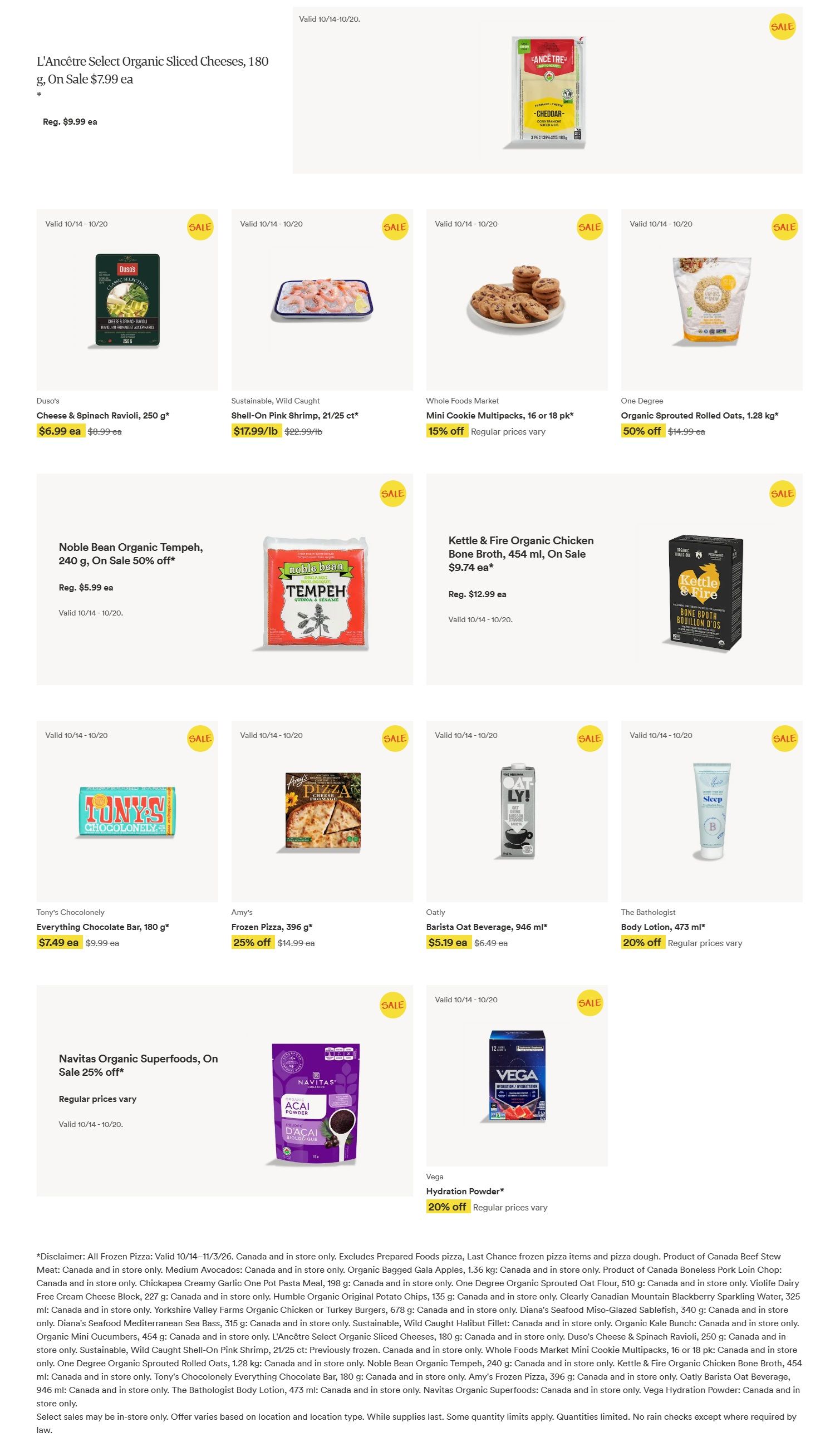 Whole Foods Market (West) Flyer October 14 to 20