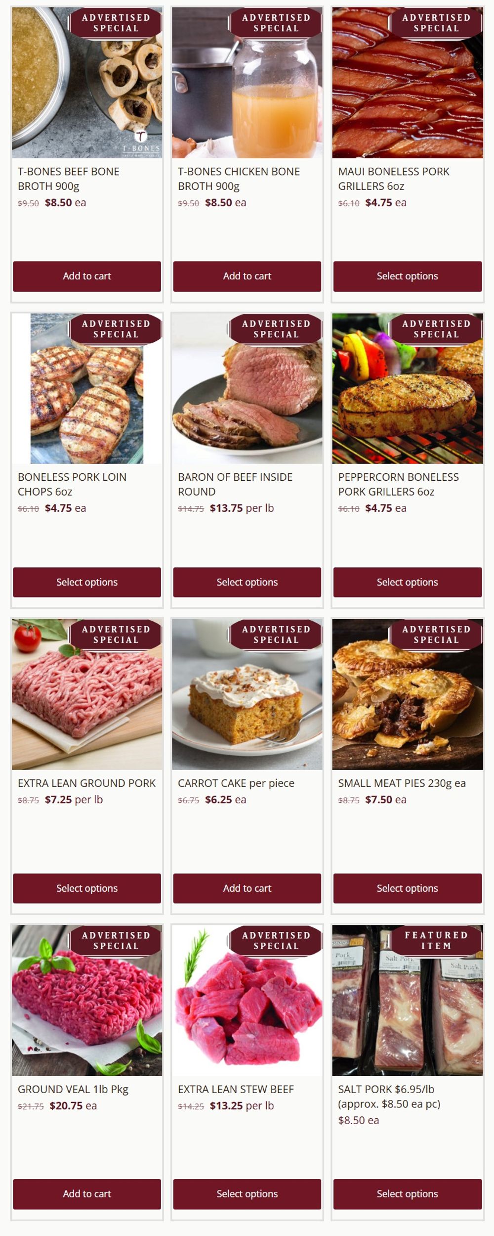 T-Bone's Flyer October 14 to 27