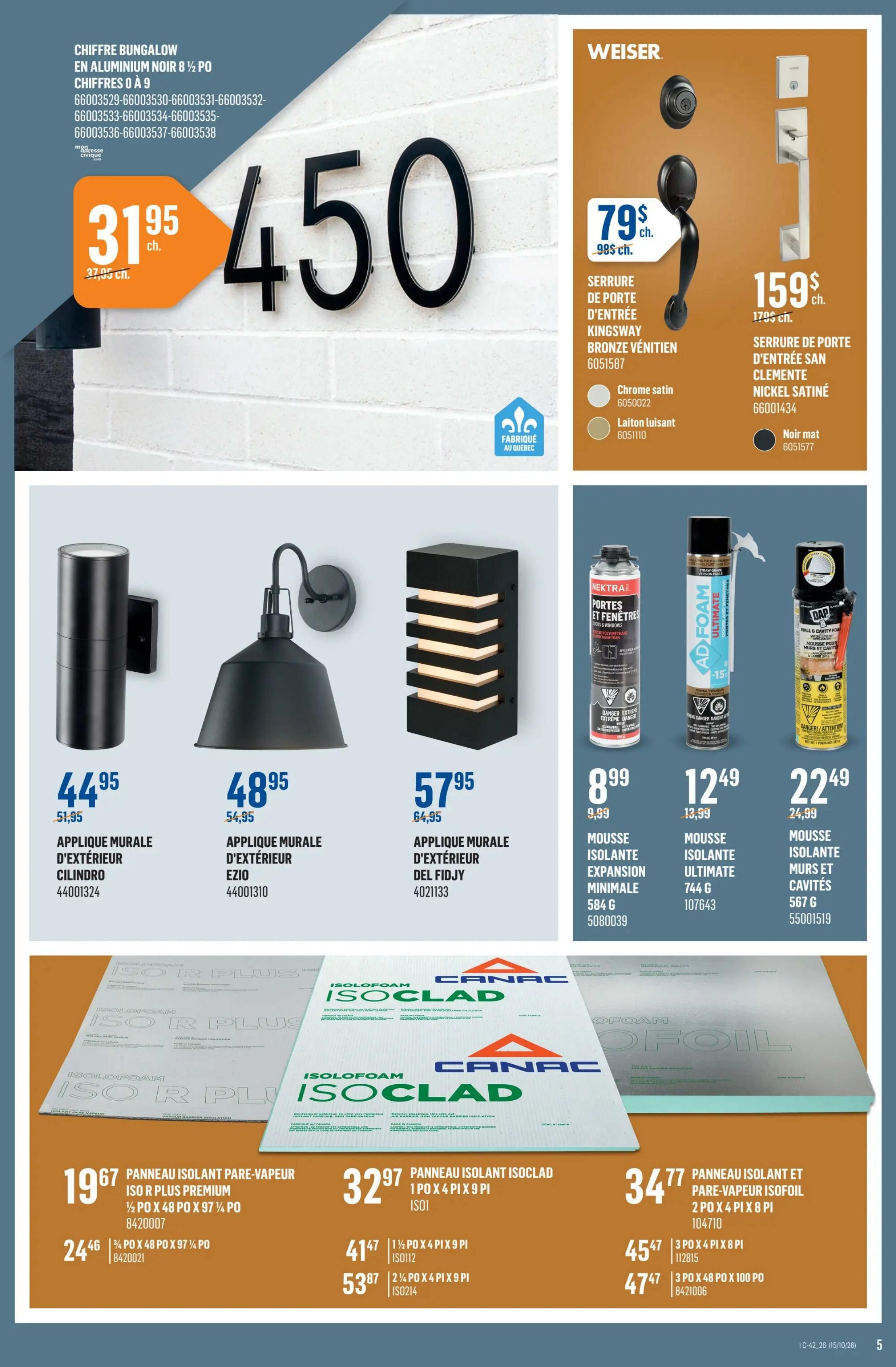 Canac Flyer October 15 to 21