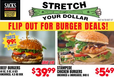 Sacks Food Co. Flyer October 14 to 27