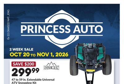 Princess Auto Flyer October 20 to November 1