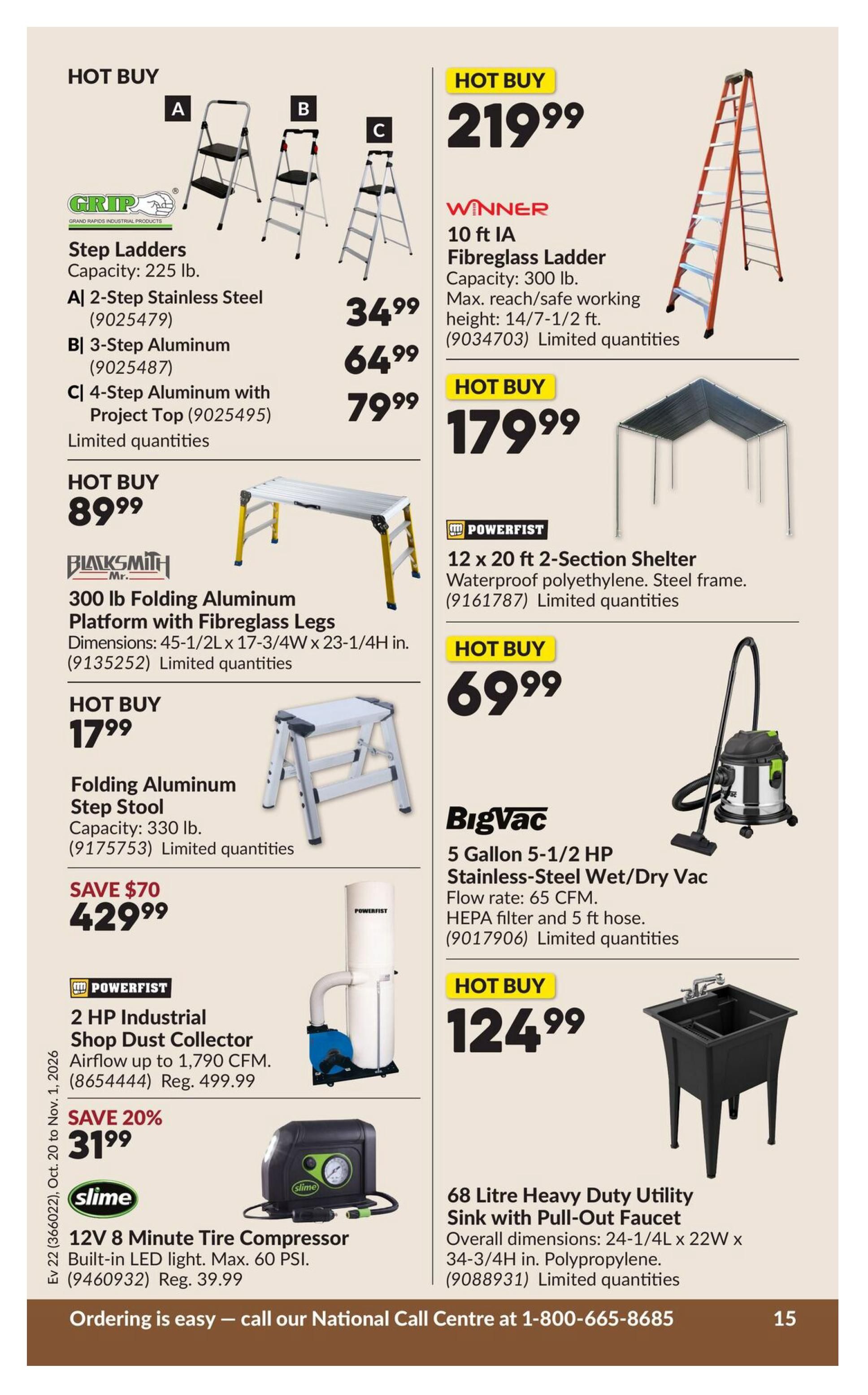 Princess Auto Flyer October 20 to November 1