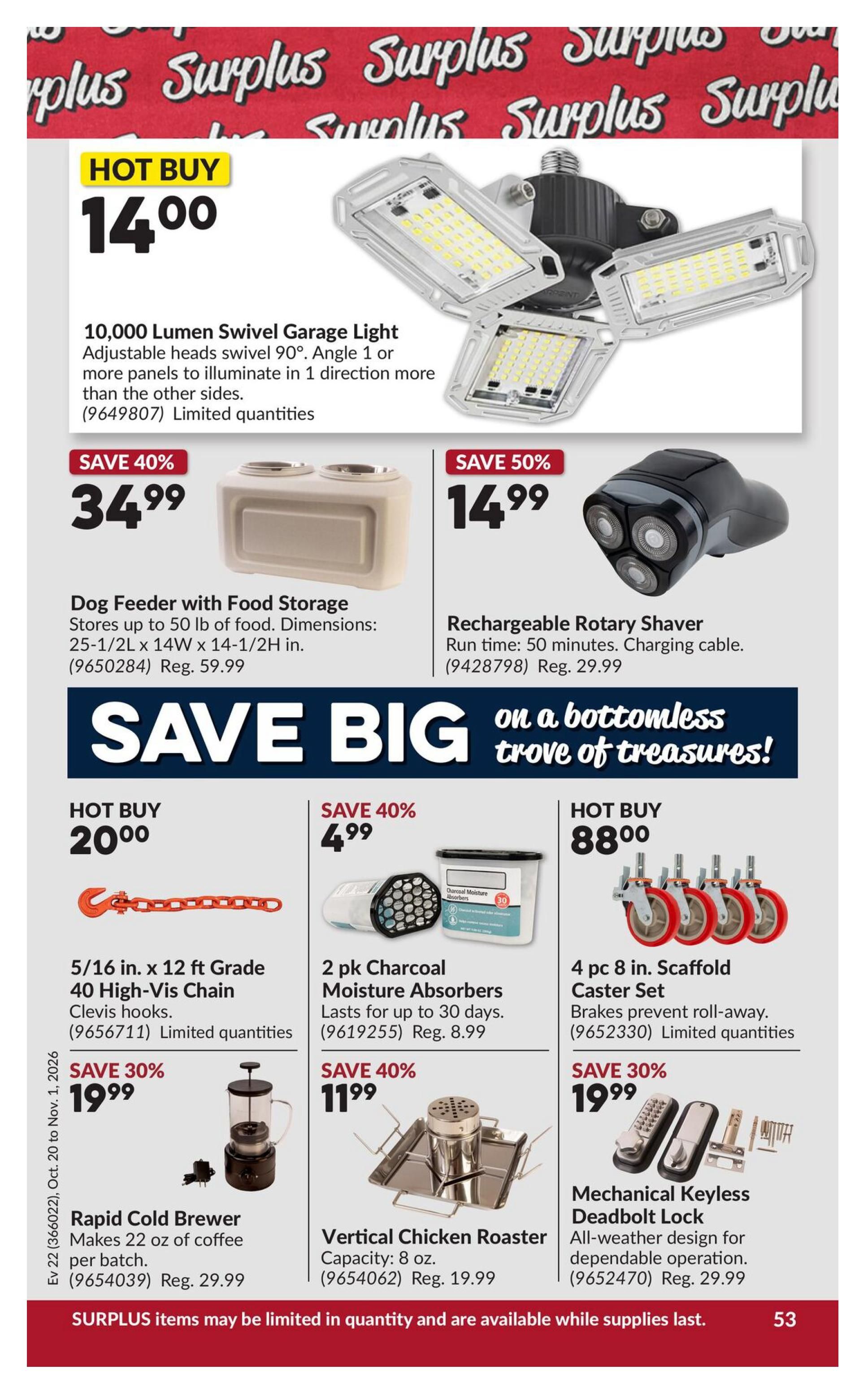 Princess Auto Flyer October 20 to November 1