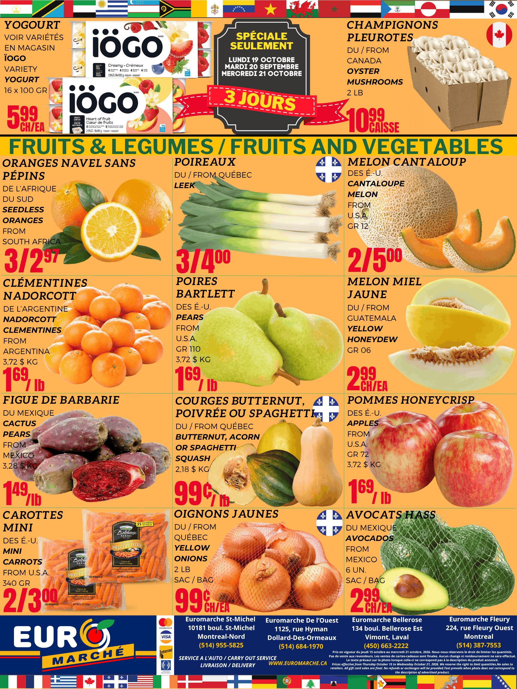 Euro Marche Flyer October 15 to 21