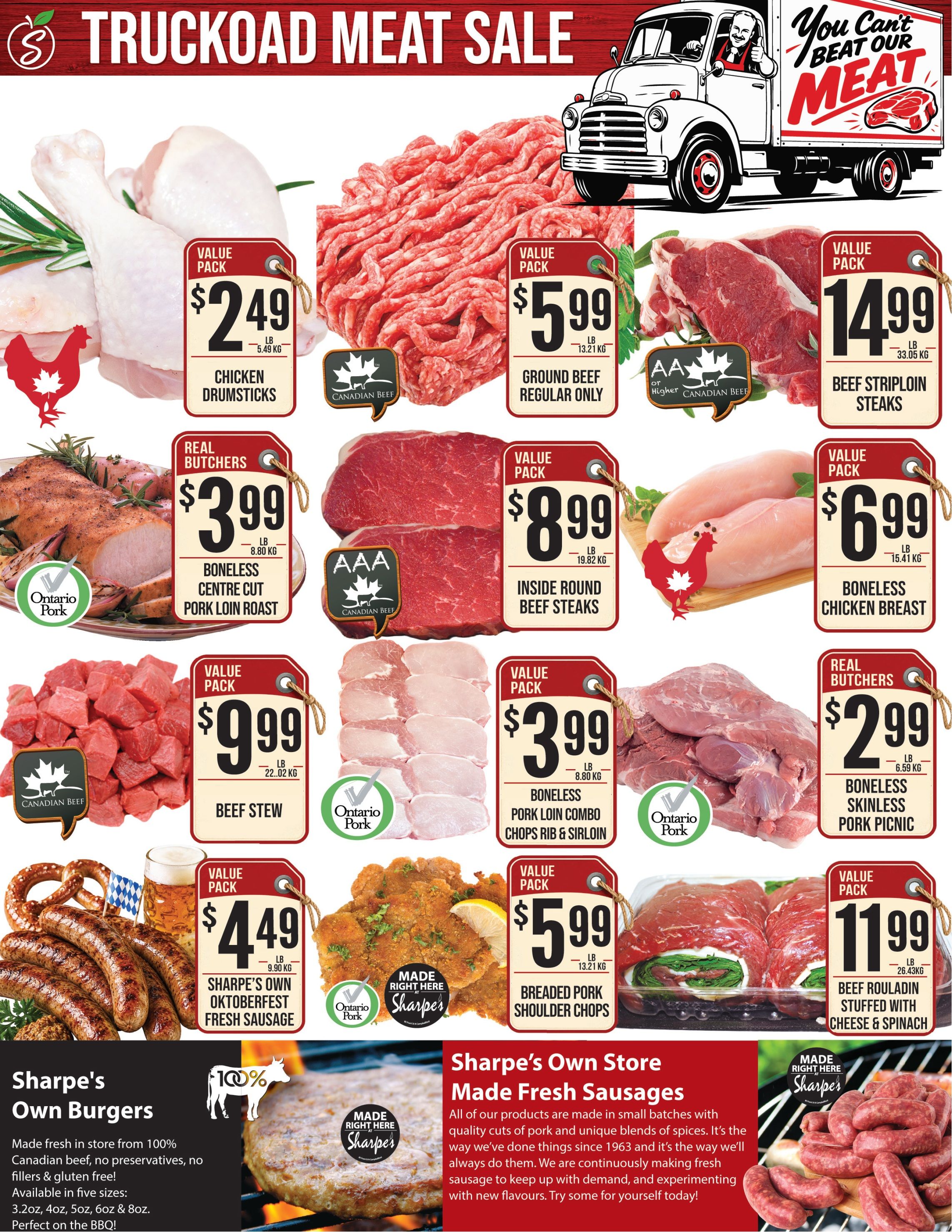 Sharpe's Food Market Flyer October 15 to 21