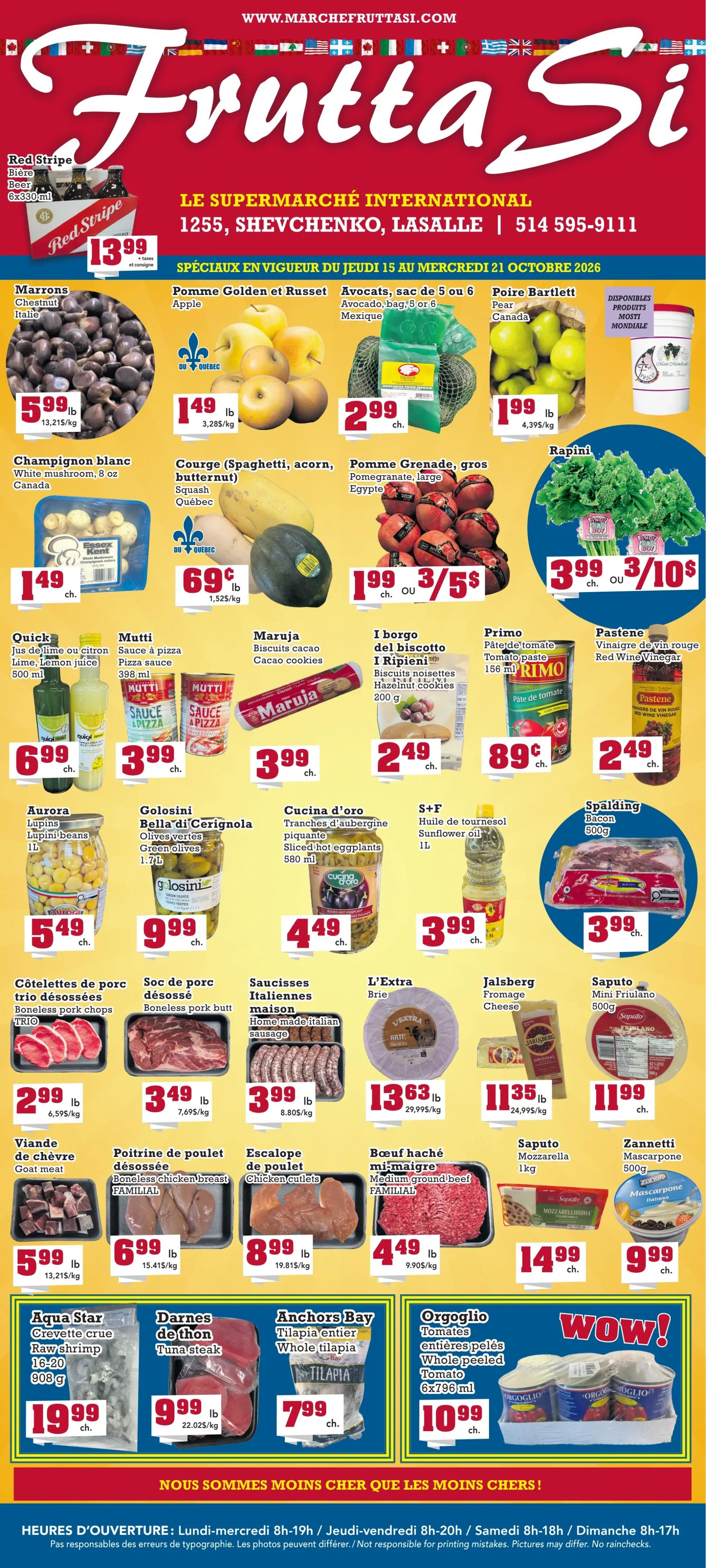 Frutta Si Flyer October 15 to 21