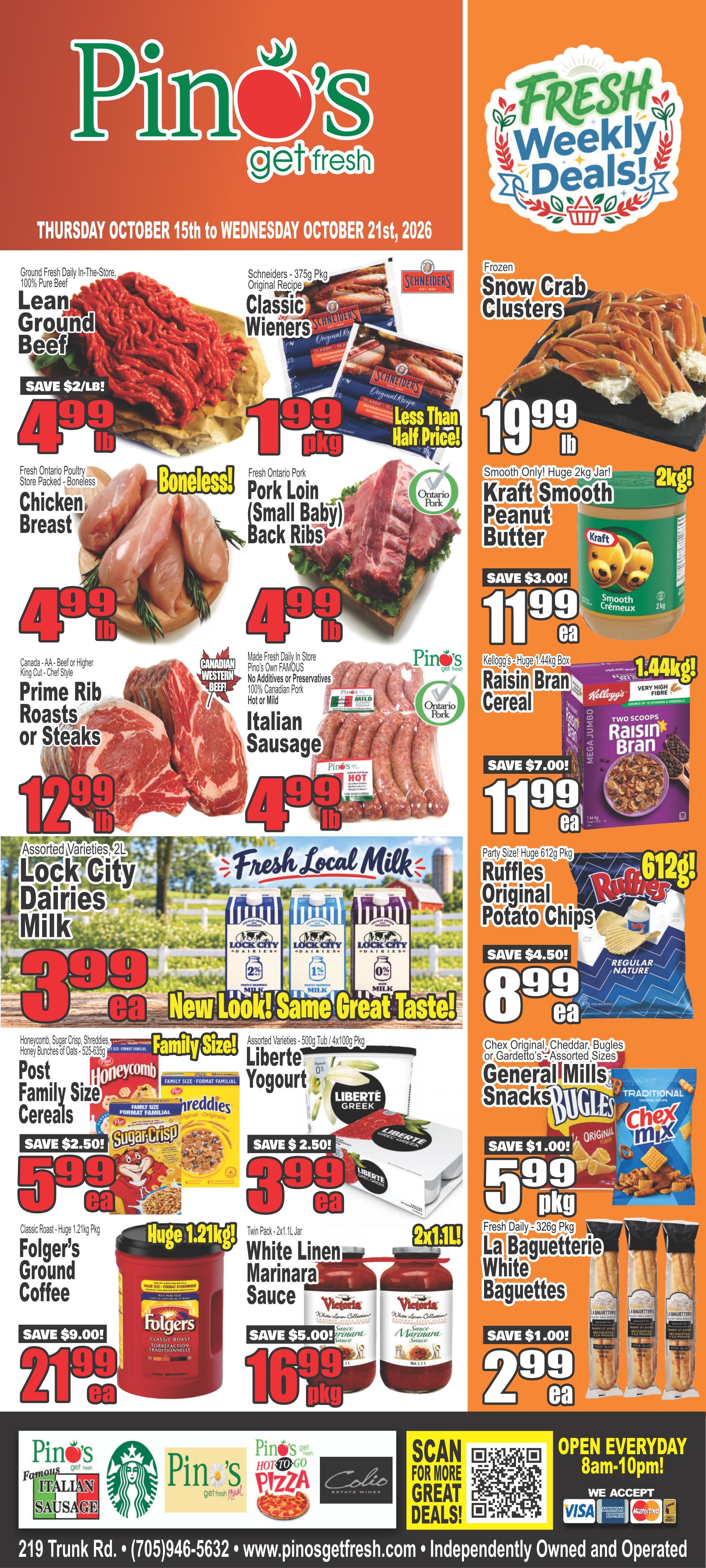 Pino's Flyer October 15 to 21