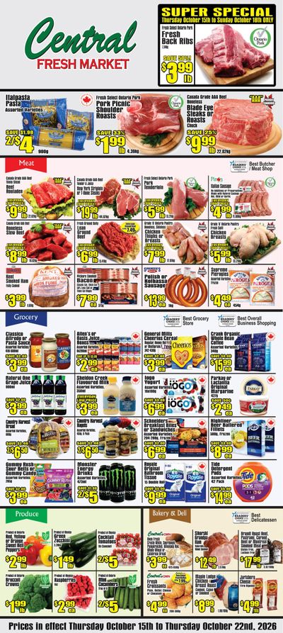 Central Fresh Market Flyer October 15 to 22