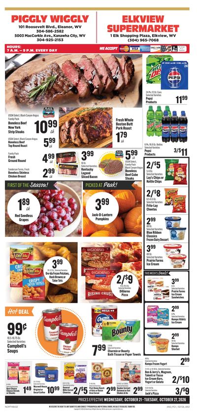 Big Chimney Supermarket Weekly Ad October 21 - 27, 2026