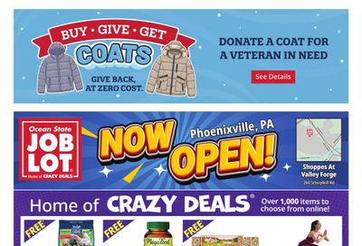 Ocean State Job Lot (Valley Forge Area, PA) Weekly Ad October 15 - 21, 2026
