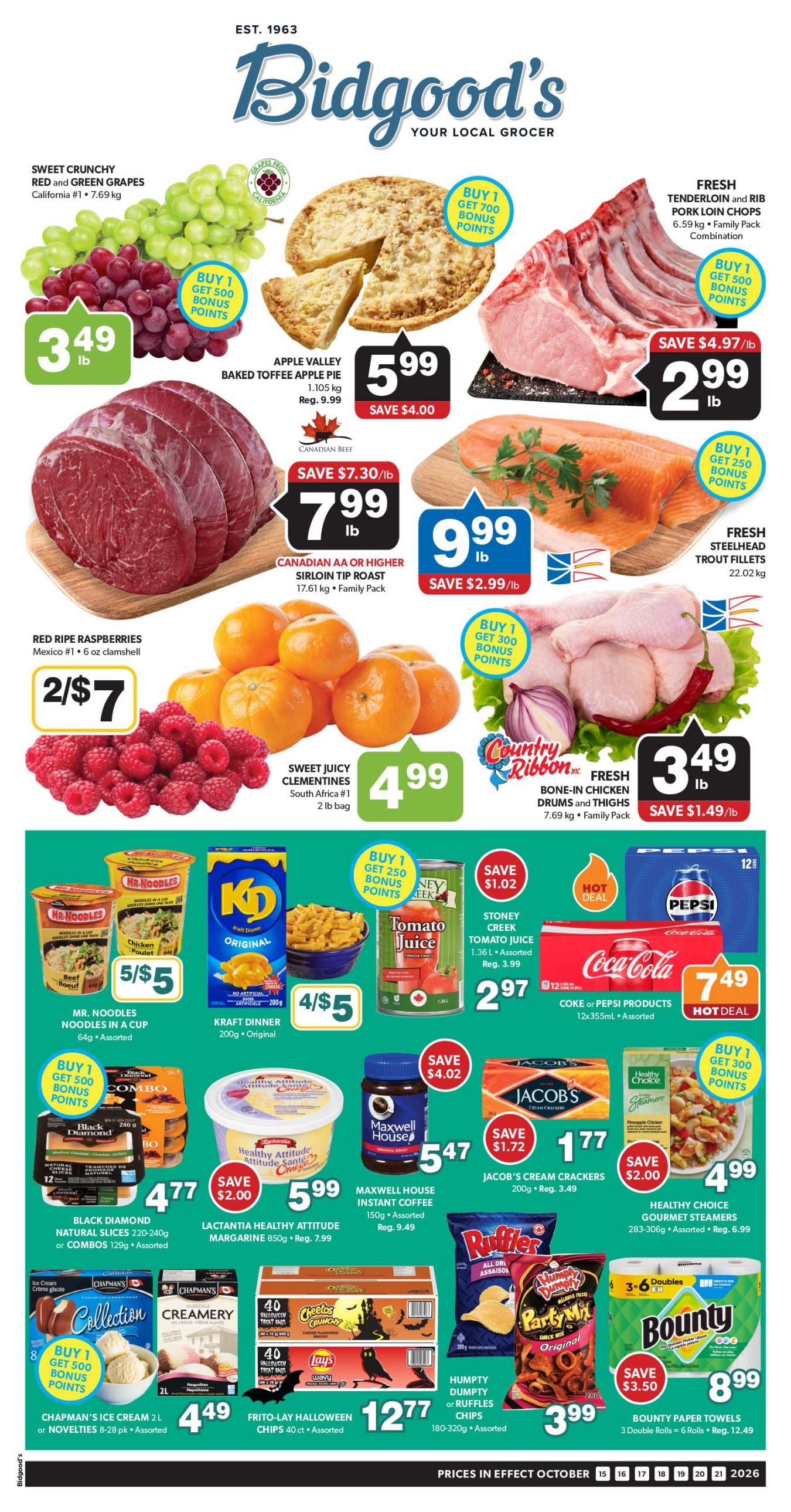 Bidgood's Flyer October 15 to 21